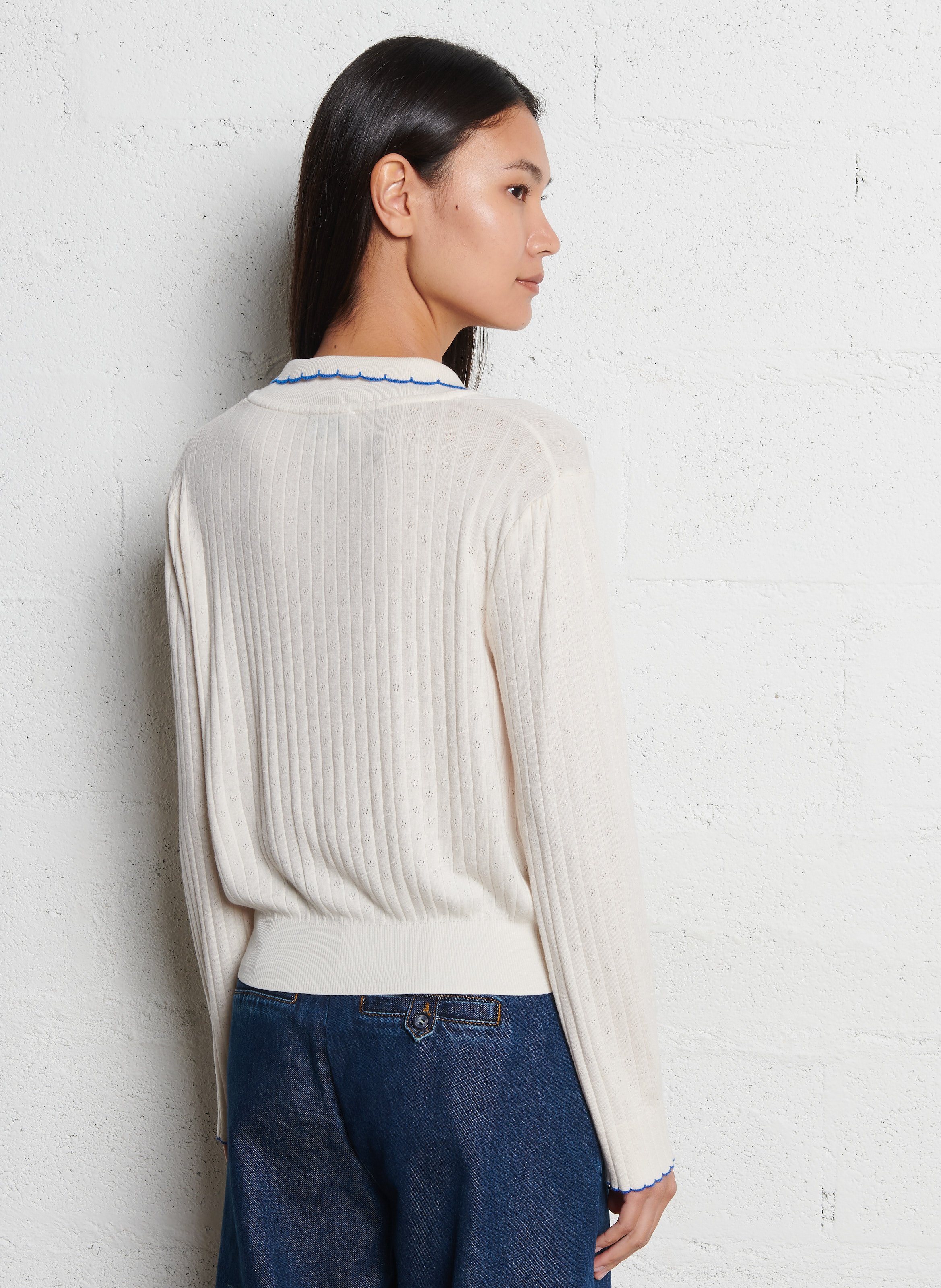 Bedrucktes Trapez-Top aus Baumwolle EMILE ET IDA Beige