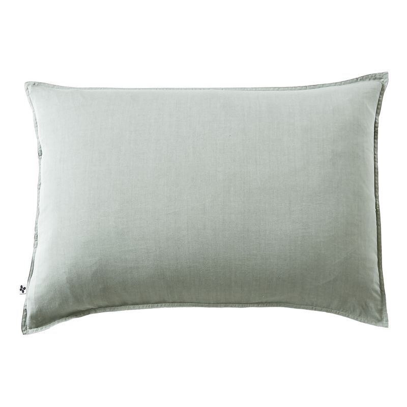 Cotton percale pillow case L'EFFET PAPILLON
