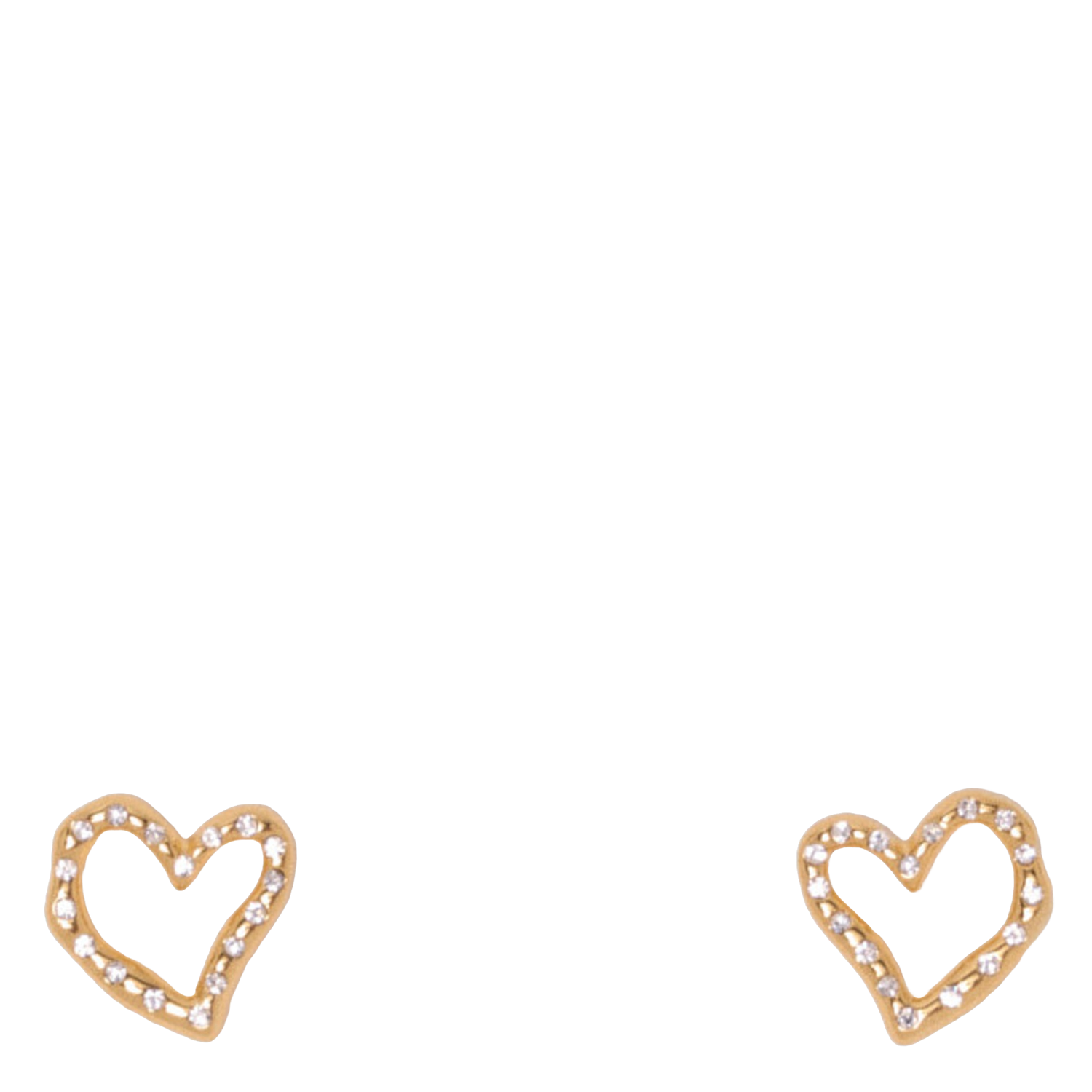 Heart-shaped earrings MAJE Golden