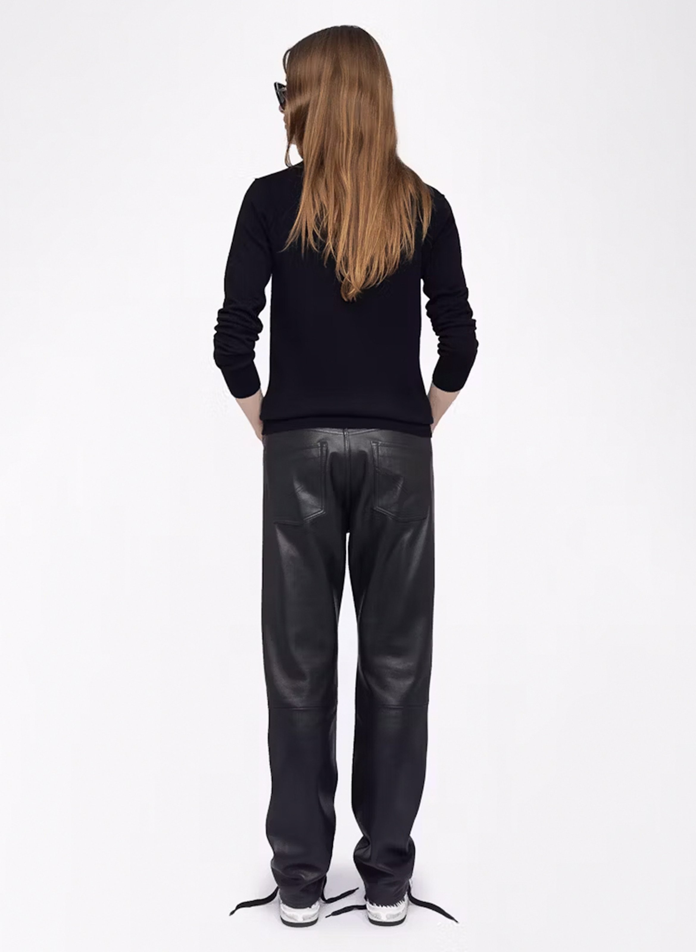 Pull droit en laine mélangée ZADIG&VOLTAIRE Noir