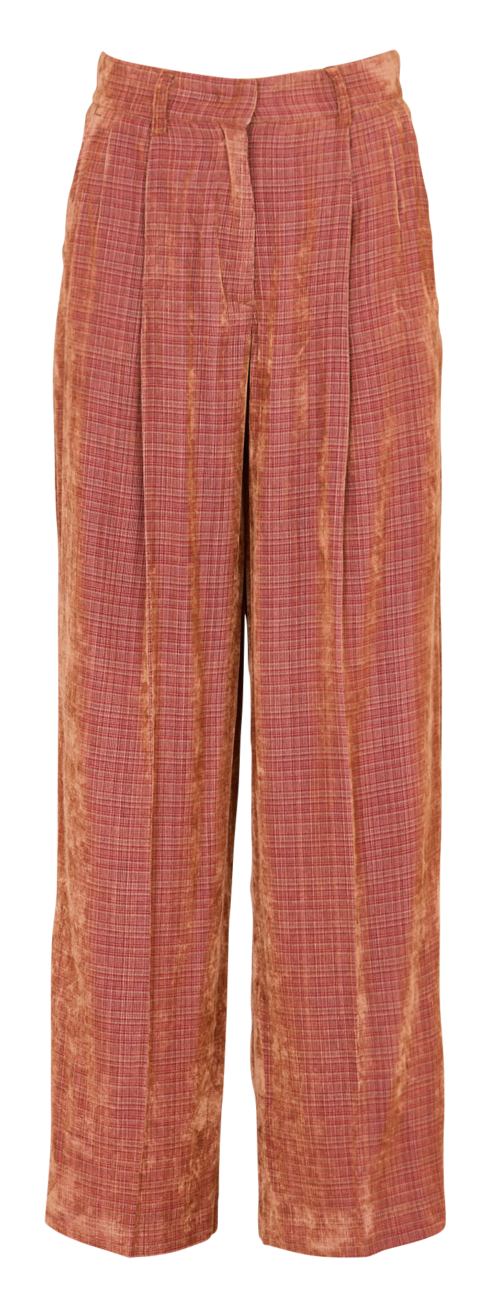 Pantalon large à carreaux  MOMONI Rose