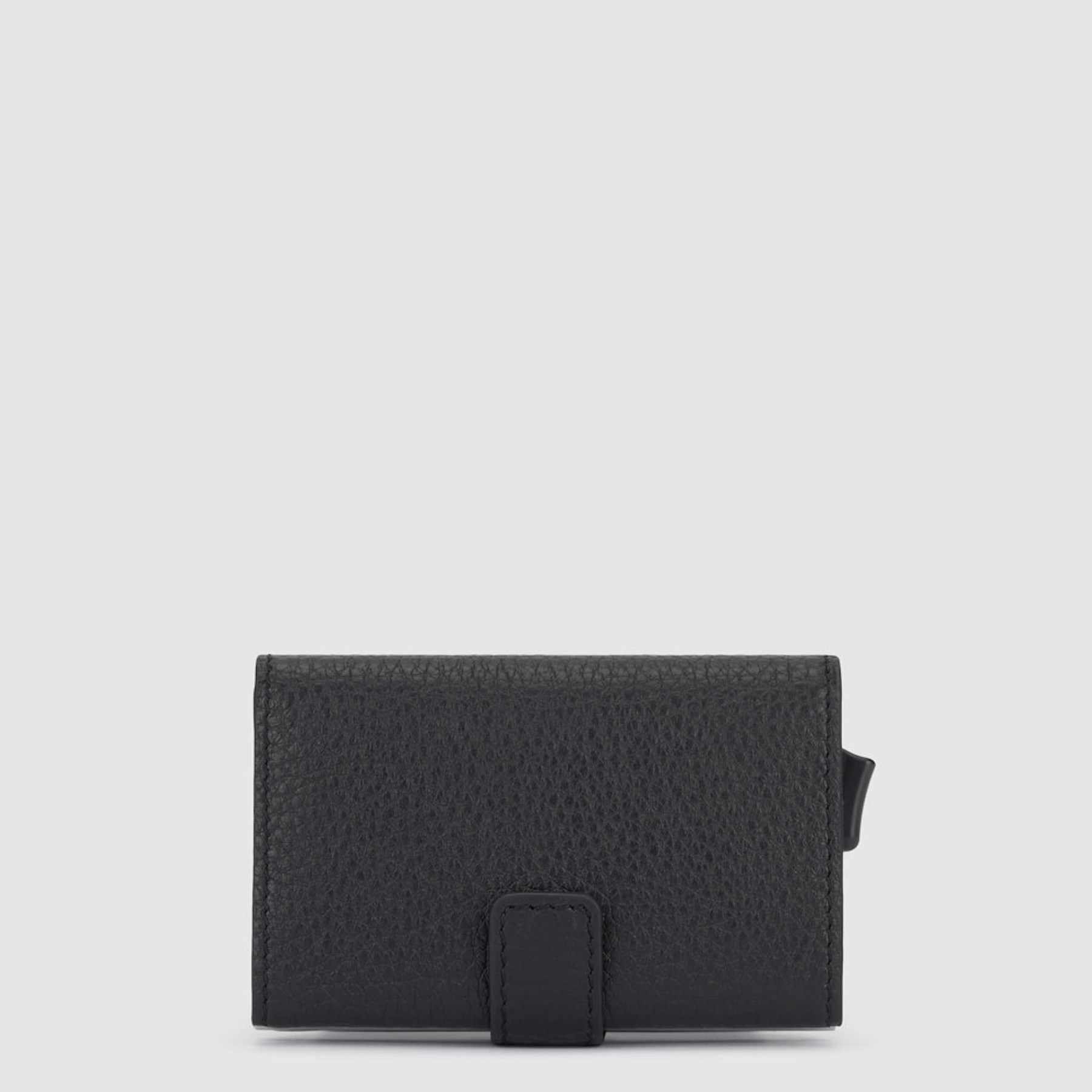 - 100% leather, - 6 cardholder slots, - 1 central compartment, - Size: L10 x H7 cm. PIQUADRO Black