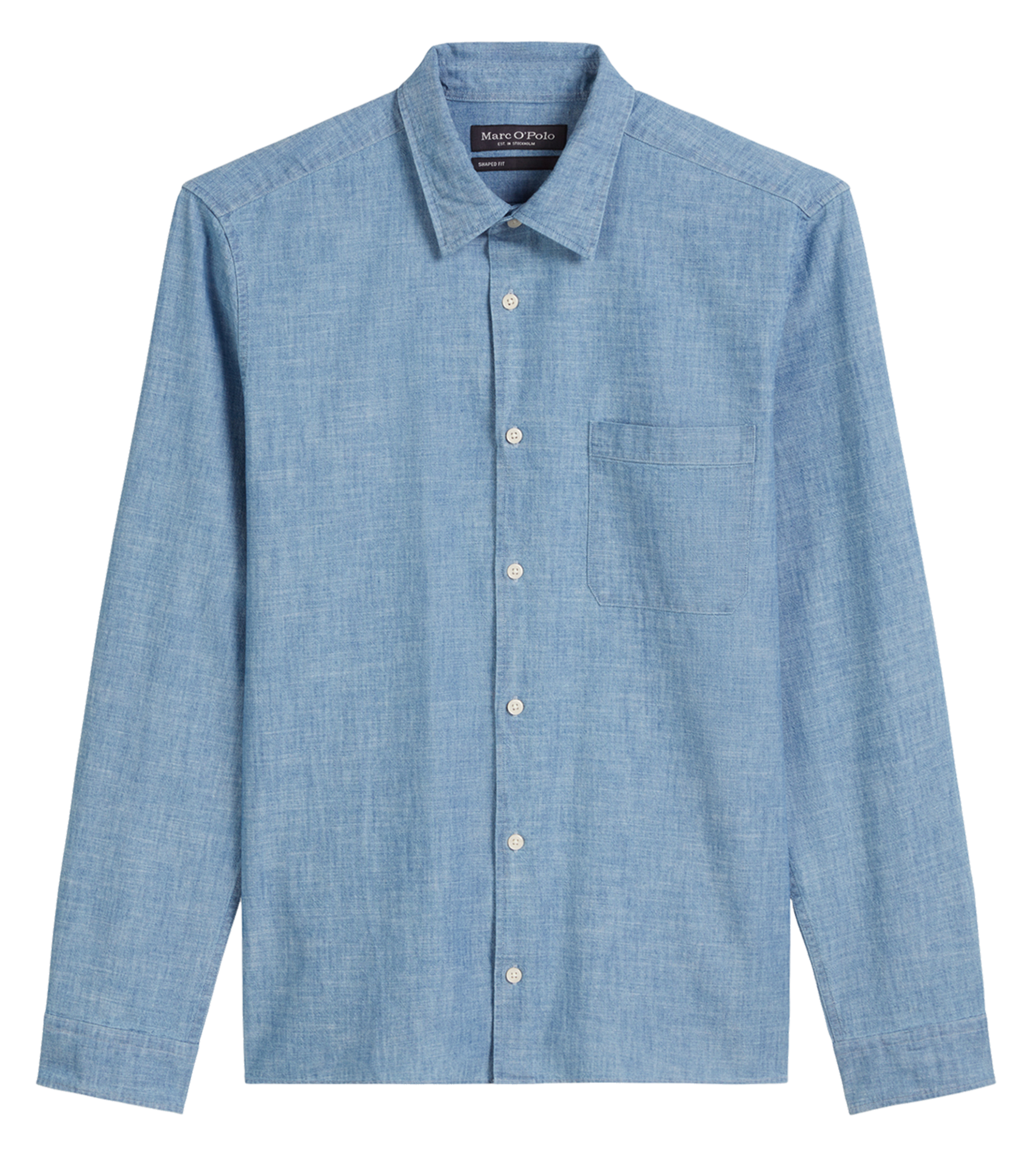 Chemise col classique manches contrastantes en coton MARC O'POLO Multicolored