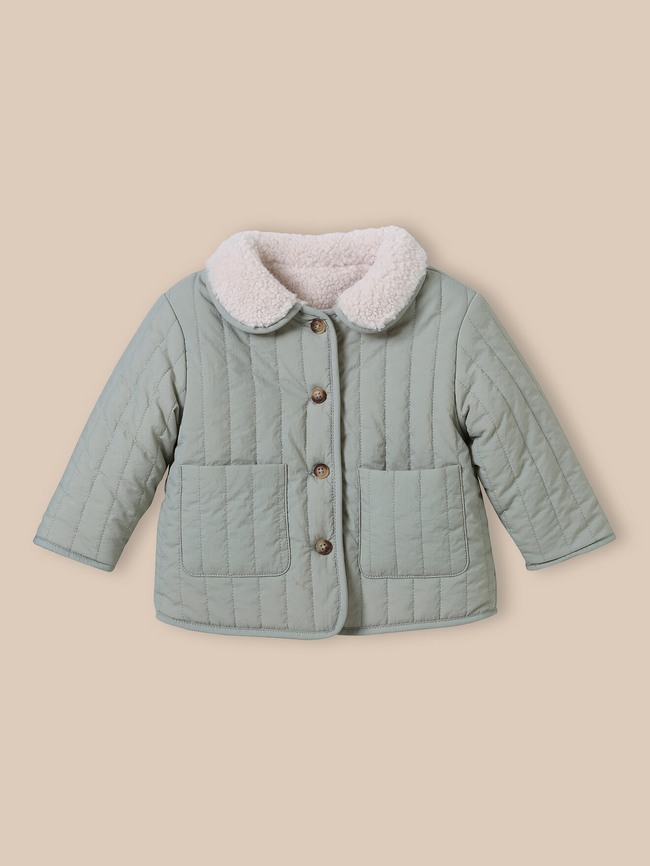 Quilted jacket CYRILLUS Green