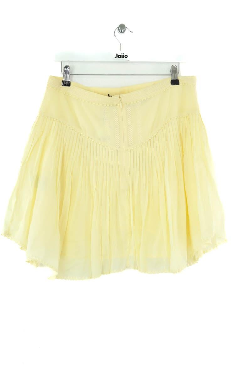 Mini jupe en coton ISABEL MARANT ÉTOILE - SECONDE MAIN Jaune
