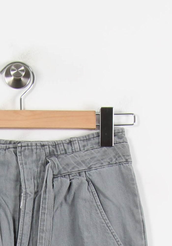 Cropped slim jeans with studs ISABEL MARANT ÉTOILE - SECONDE MAIN Grey