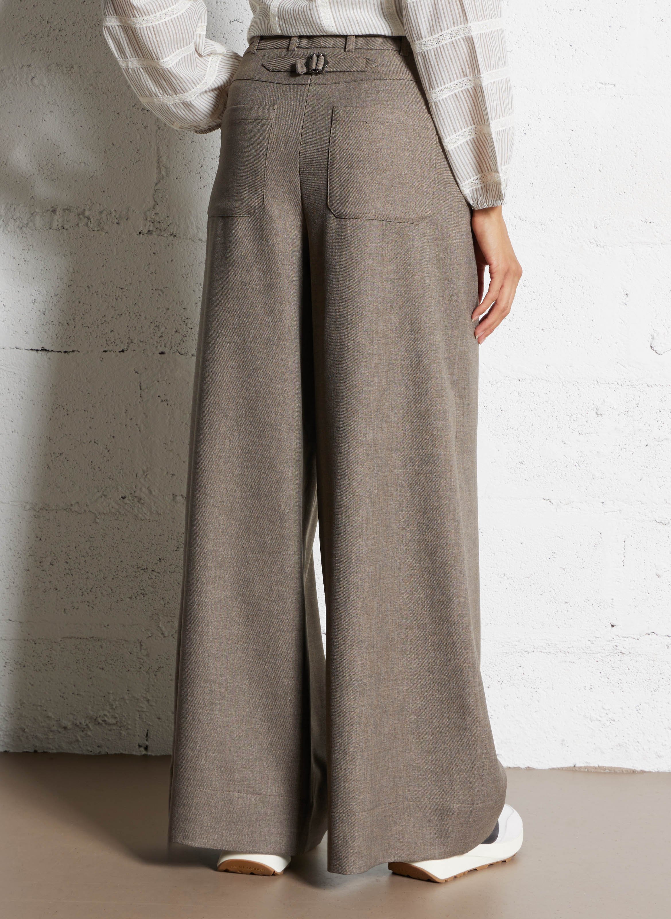 Wide trousers MAISON 123 Beige