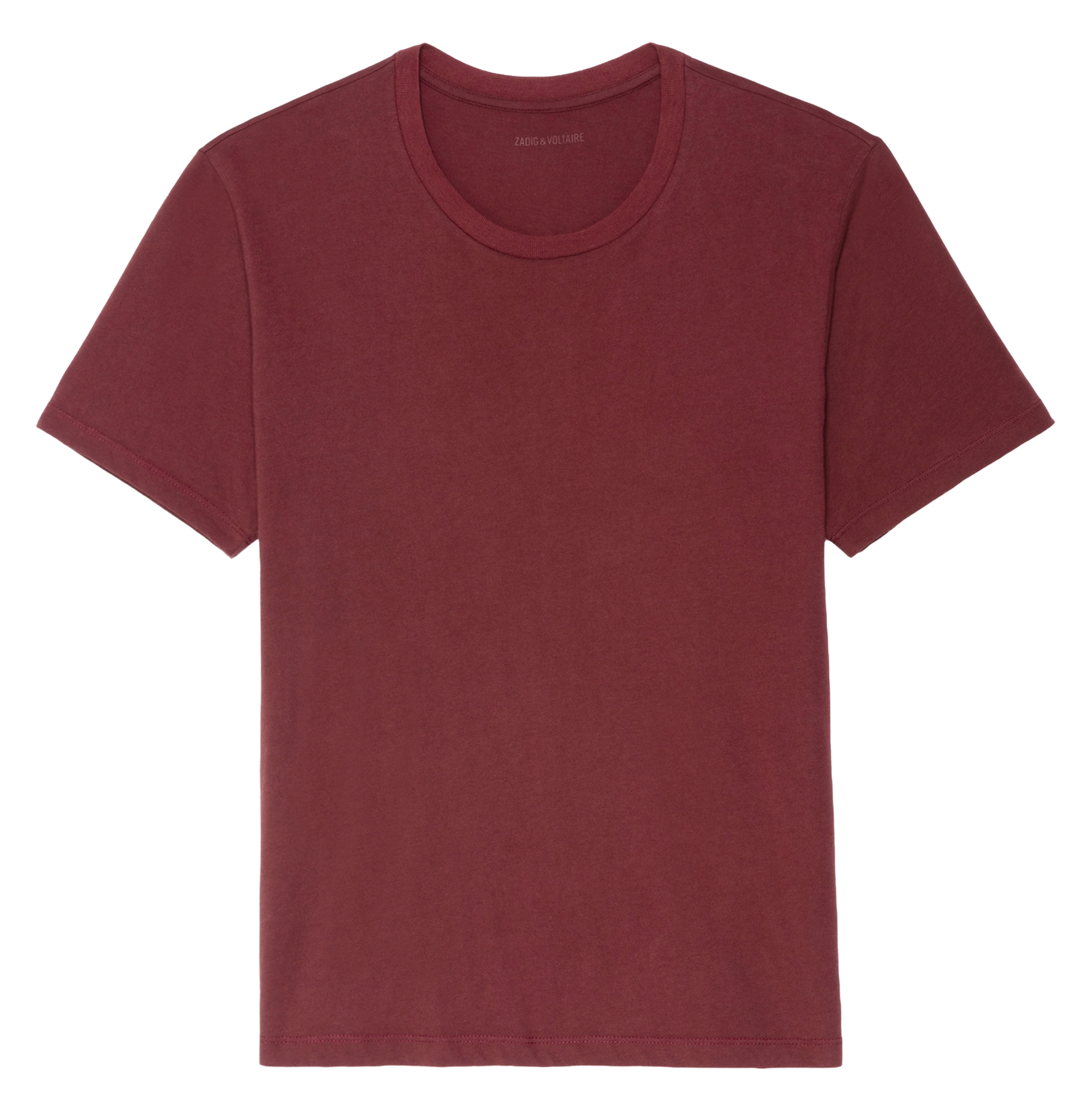 Tee-shirt col rond en coton ZADIG&amp;VOLTAIRE Violet