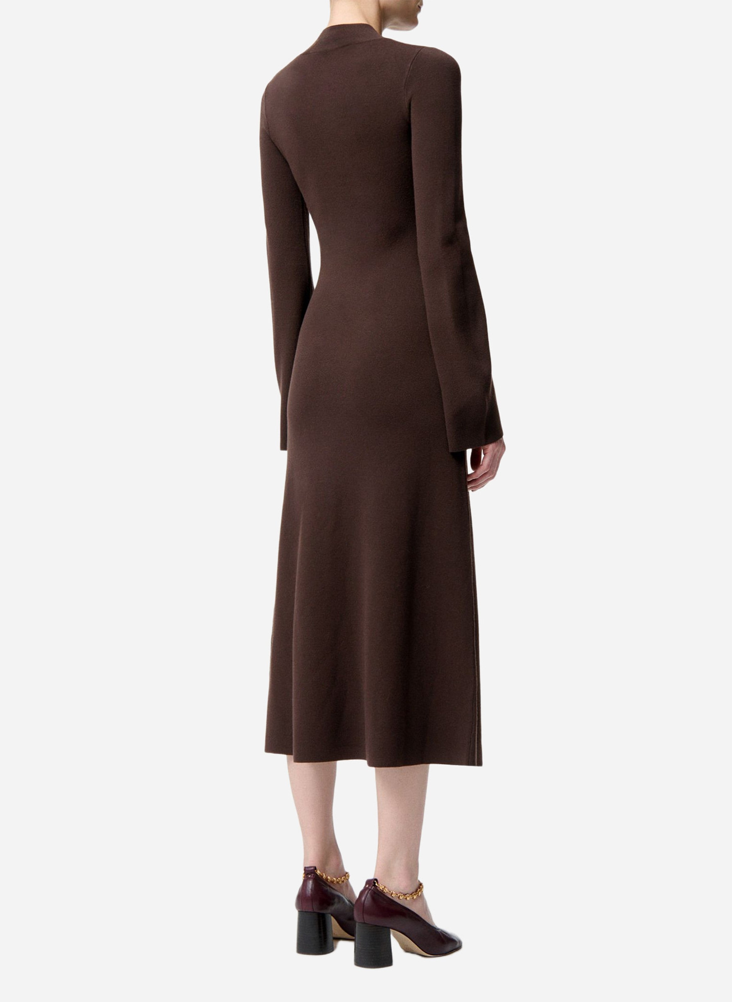 Long high-neck dress VANESSA BRUNO Brown