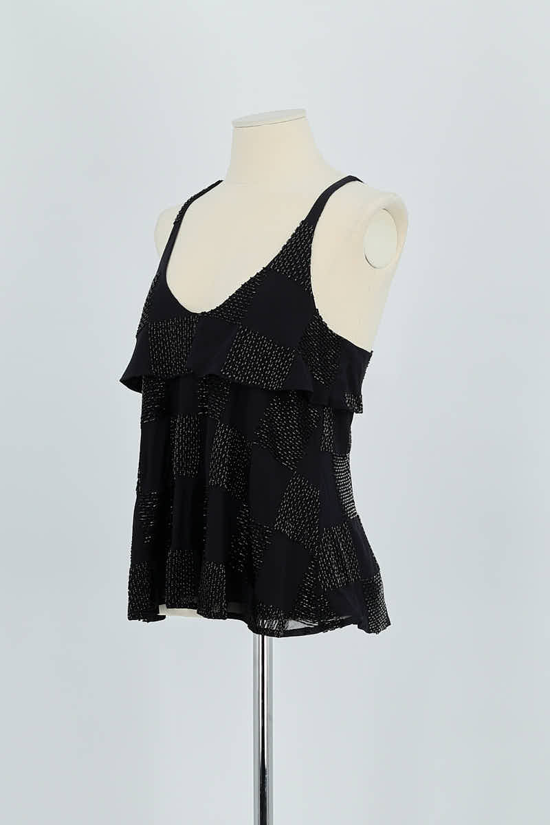 Azawood sleeveless top ARMANI - SECONDE MAIN Black