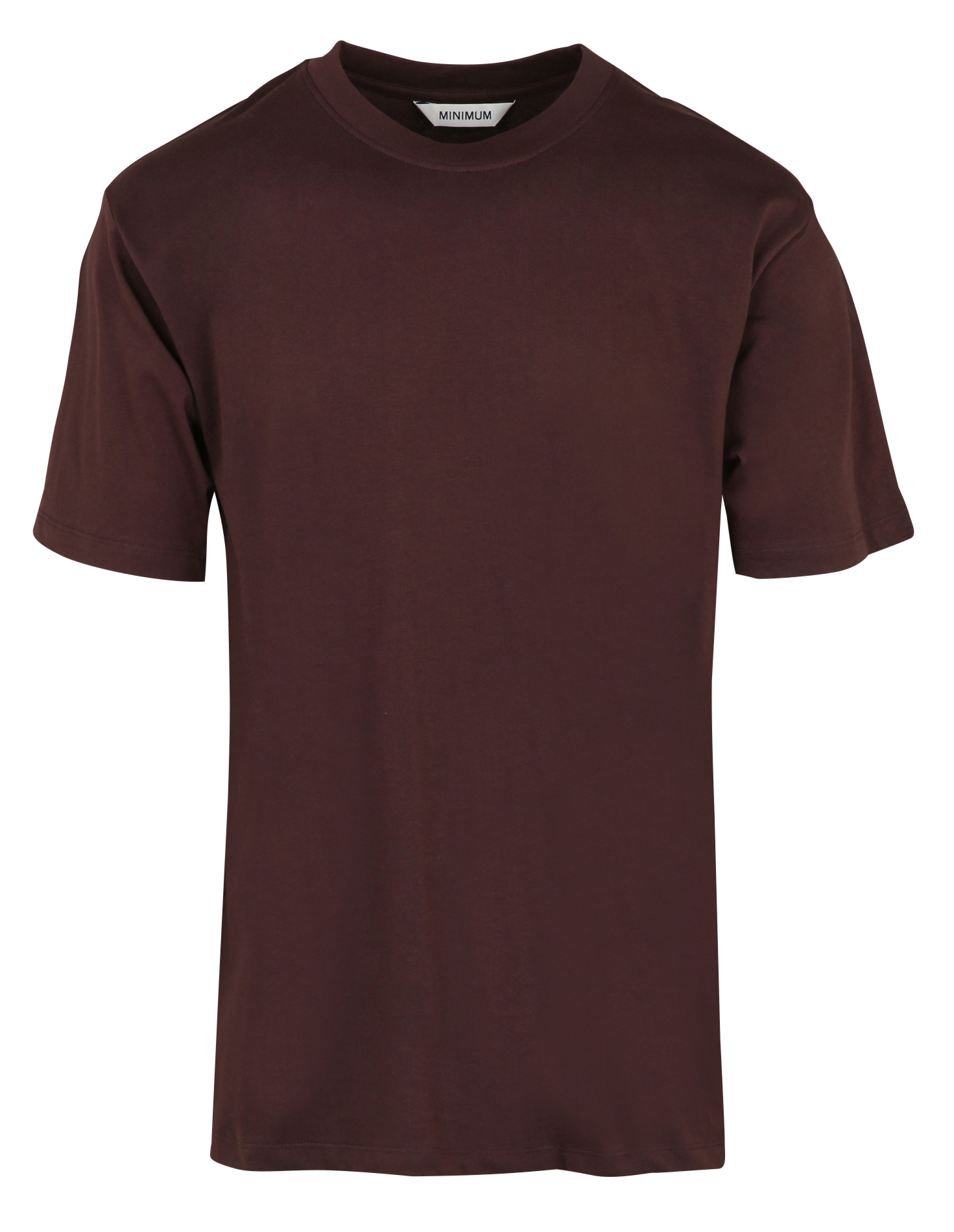 Tee-shirt oversize col rond en coton biologique MINIMUM Marron