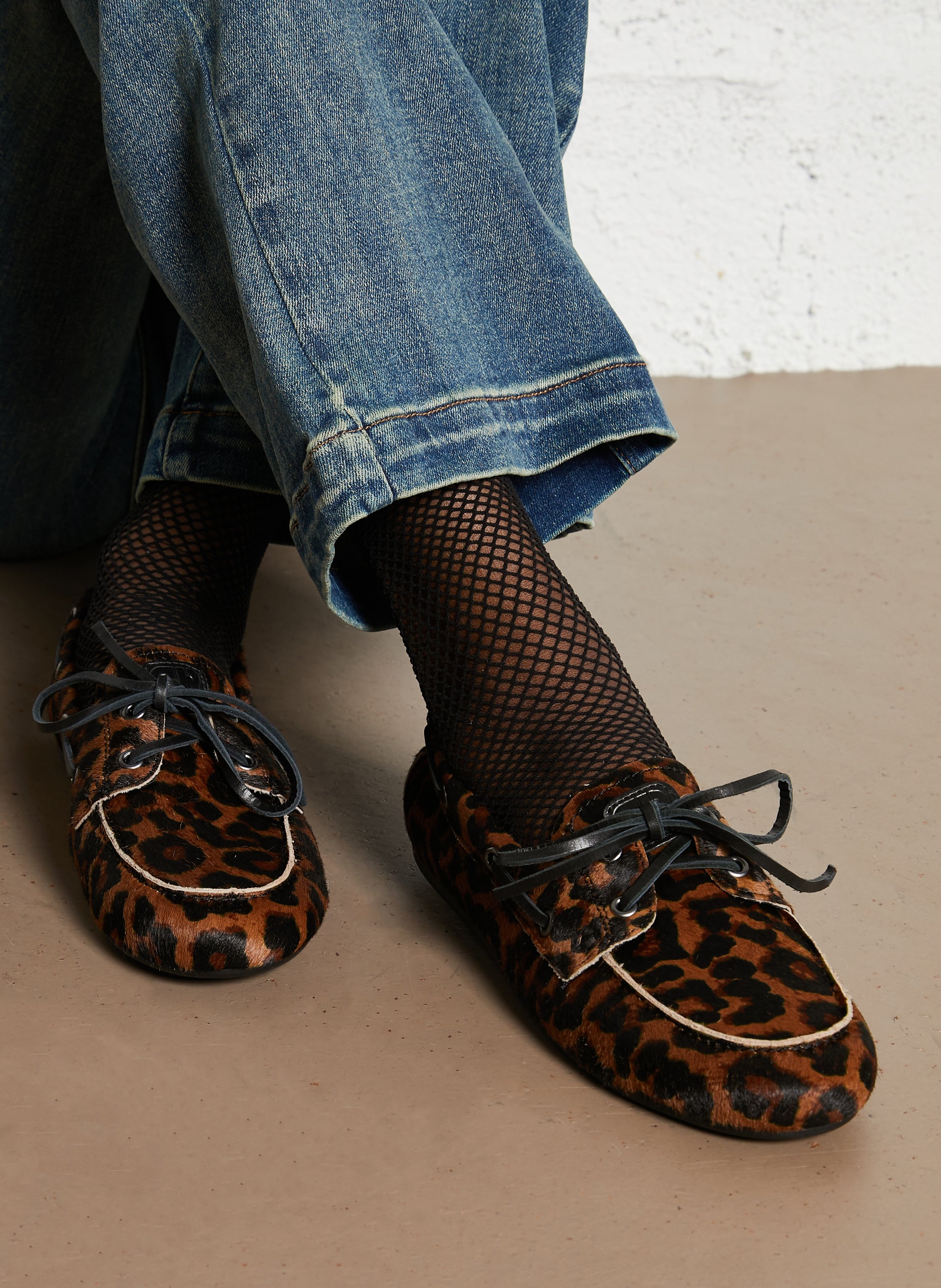 Chaussures bateau en cuir  BIBI LOU Multicolore