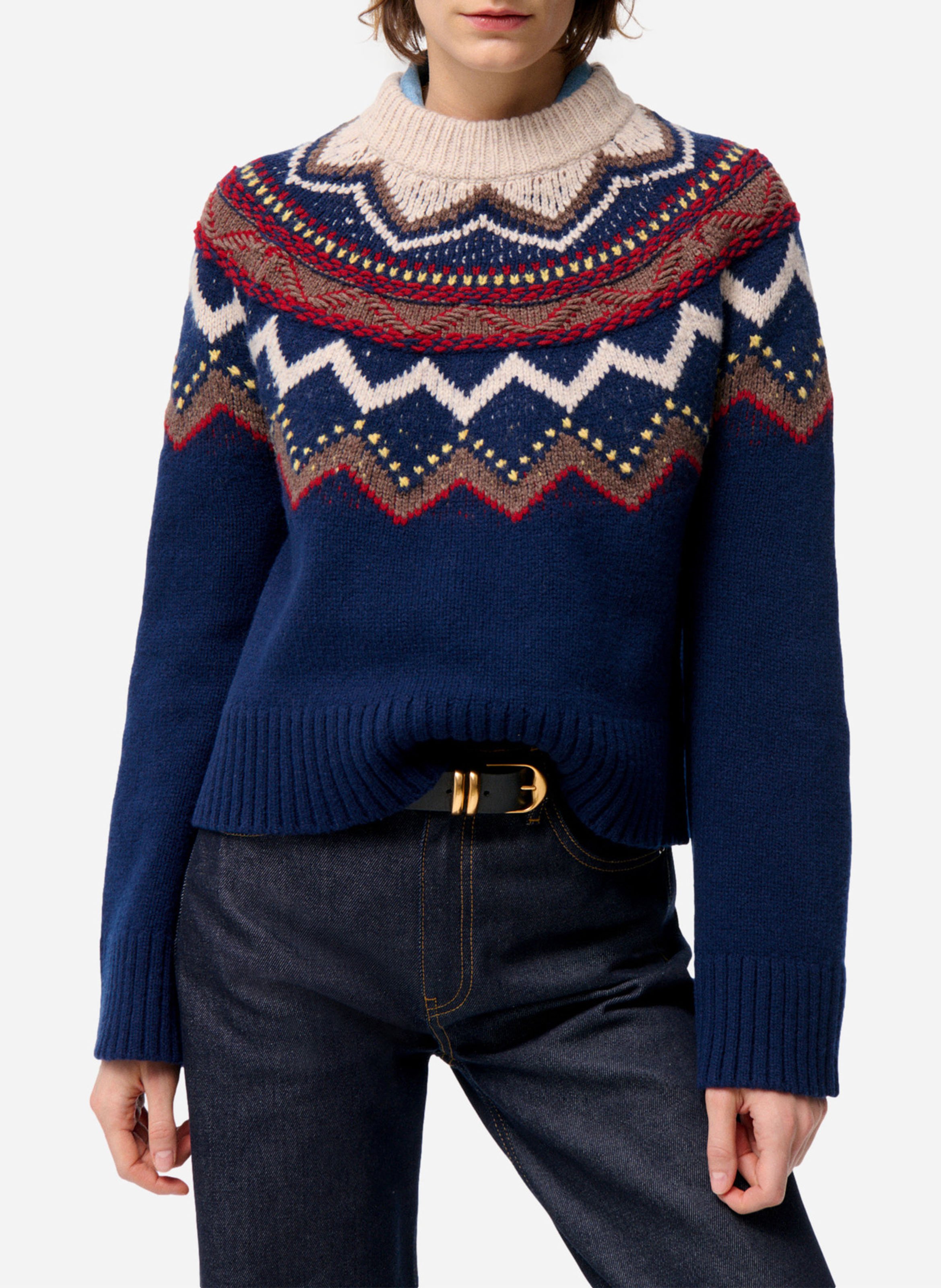 Alpaca wool sweater VANESSA BRUNO Blue