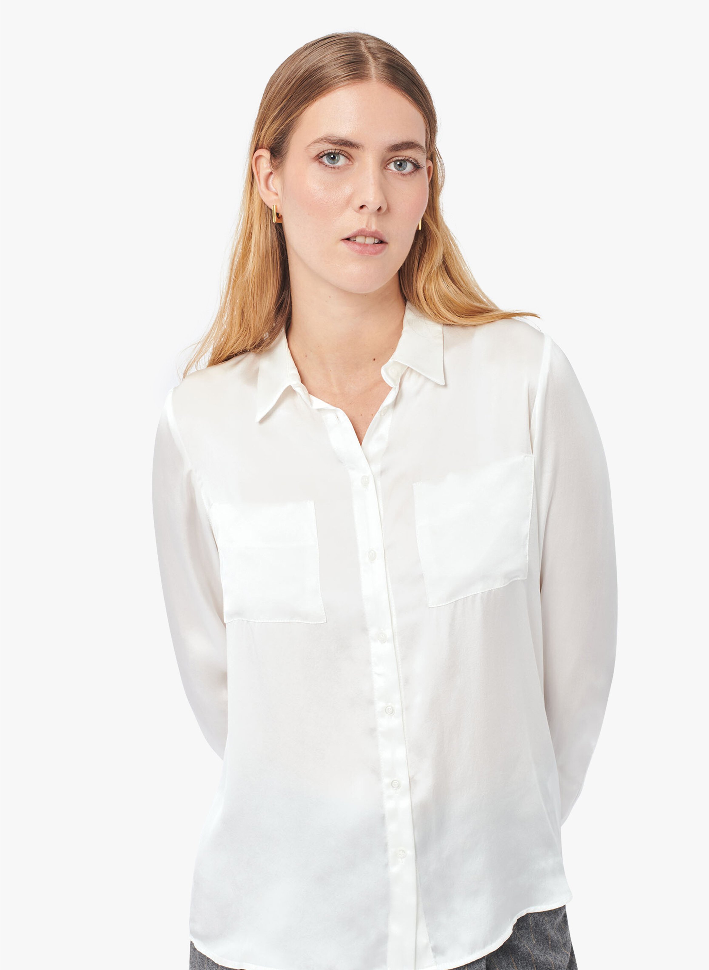 Chemise en soie col classique CAROLL