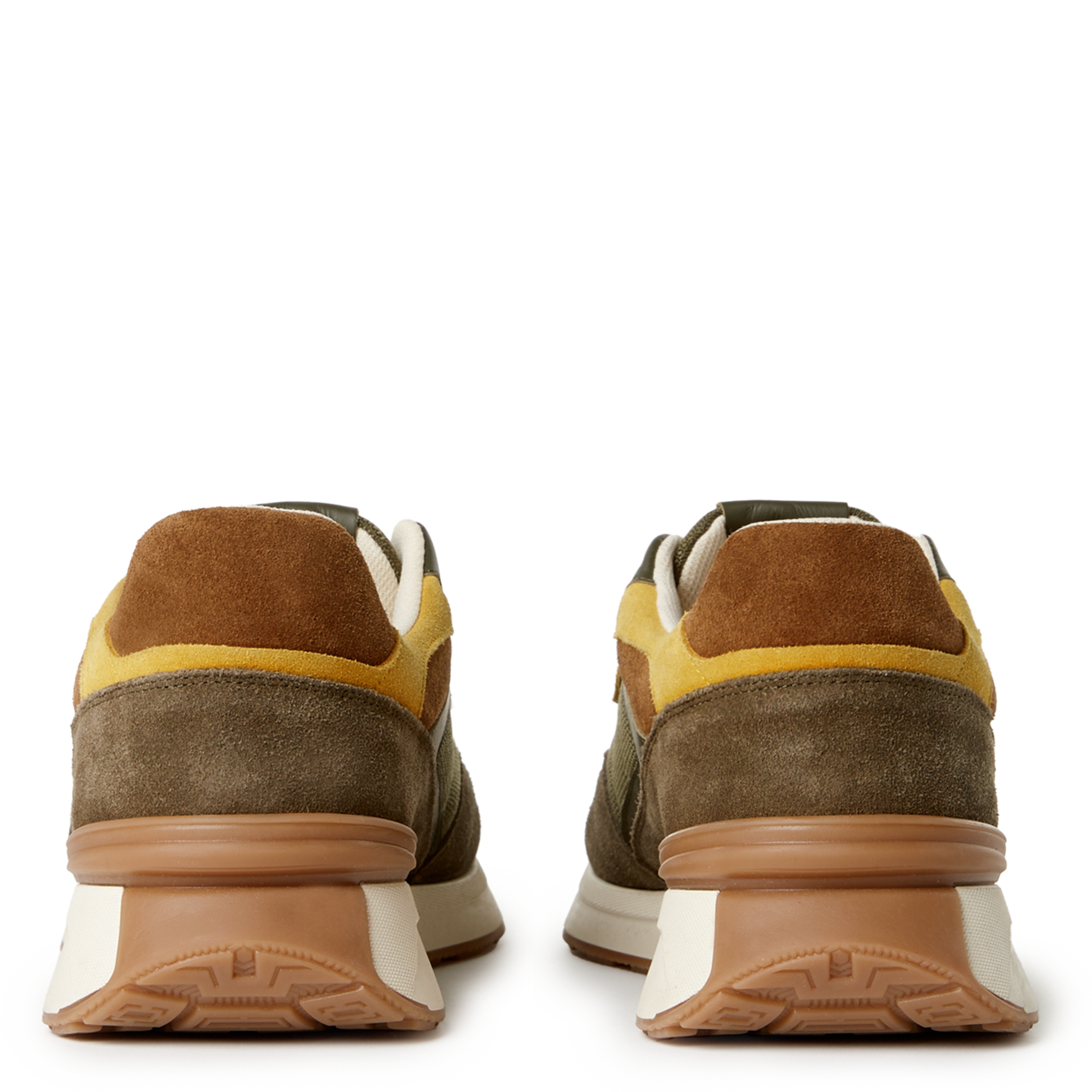 Low-top dual-material sneakers SAISON 1865 Multicolored