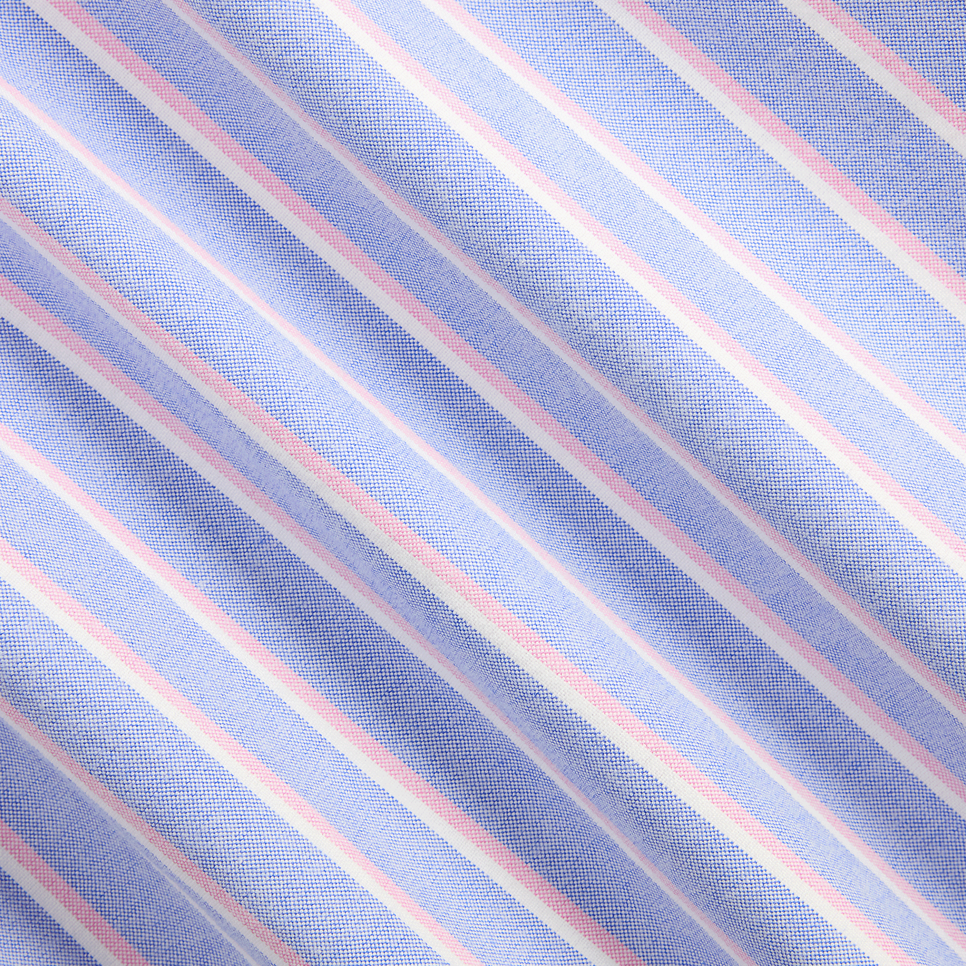 Camisa entallada a medida con cuello clásico a rayas de algodón POLO RALPH LAUREN Azul