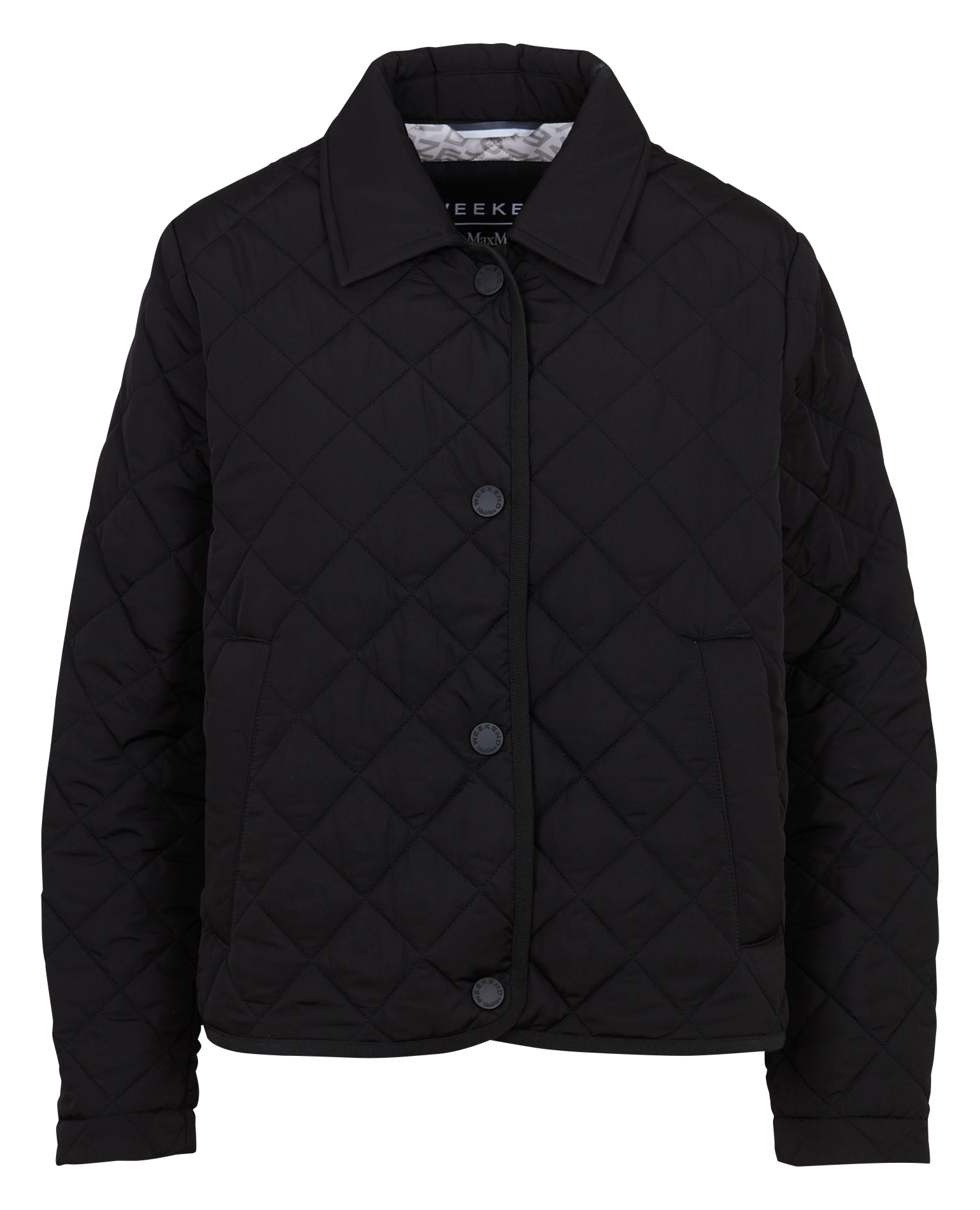 Veste droite col classique matelassée MAX MARA WEEK END Noir