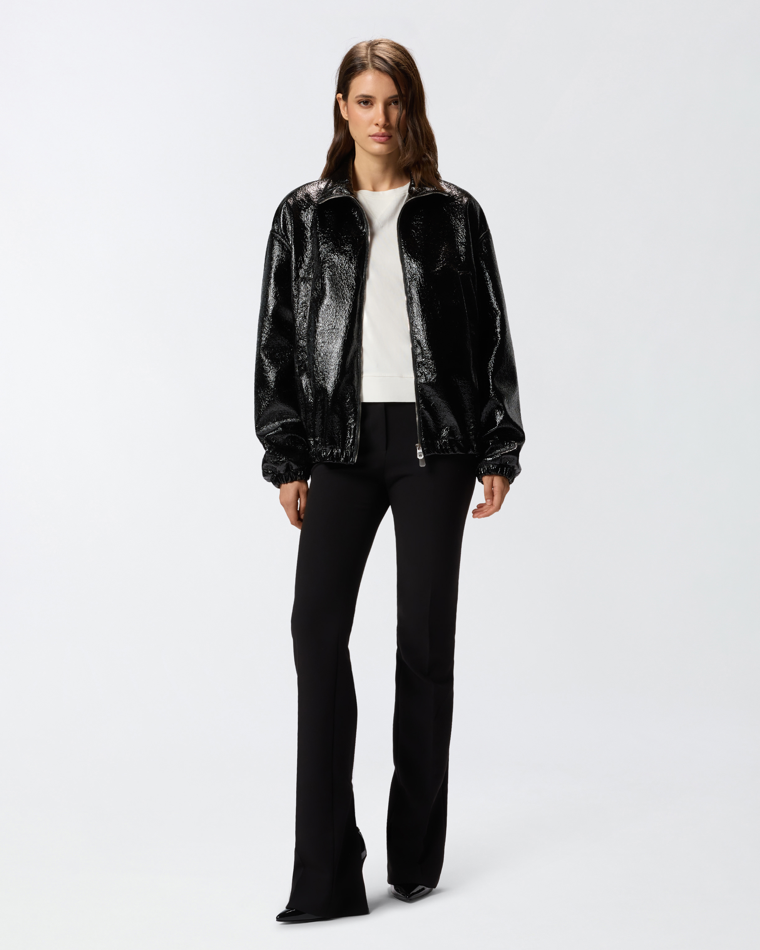 Sleeveless top with appliqués PINKO White