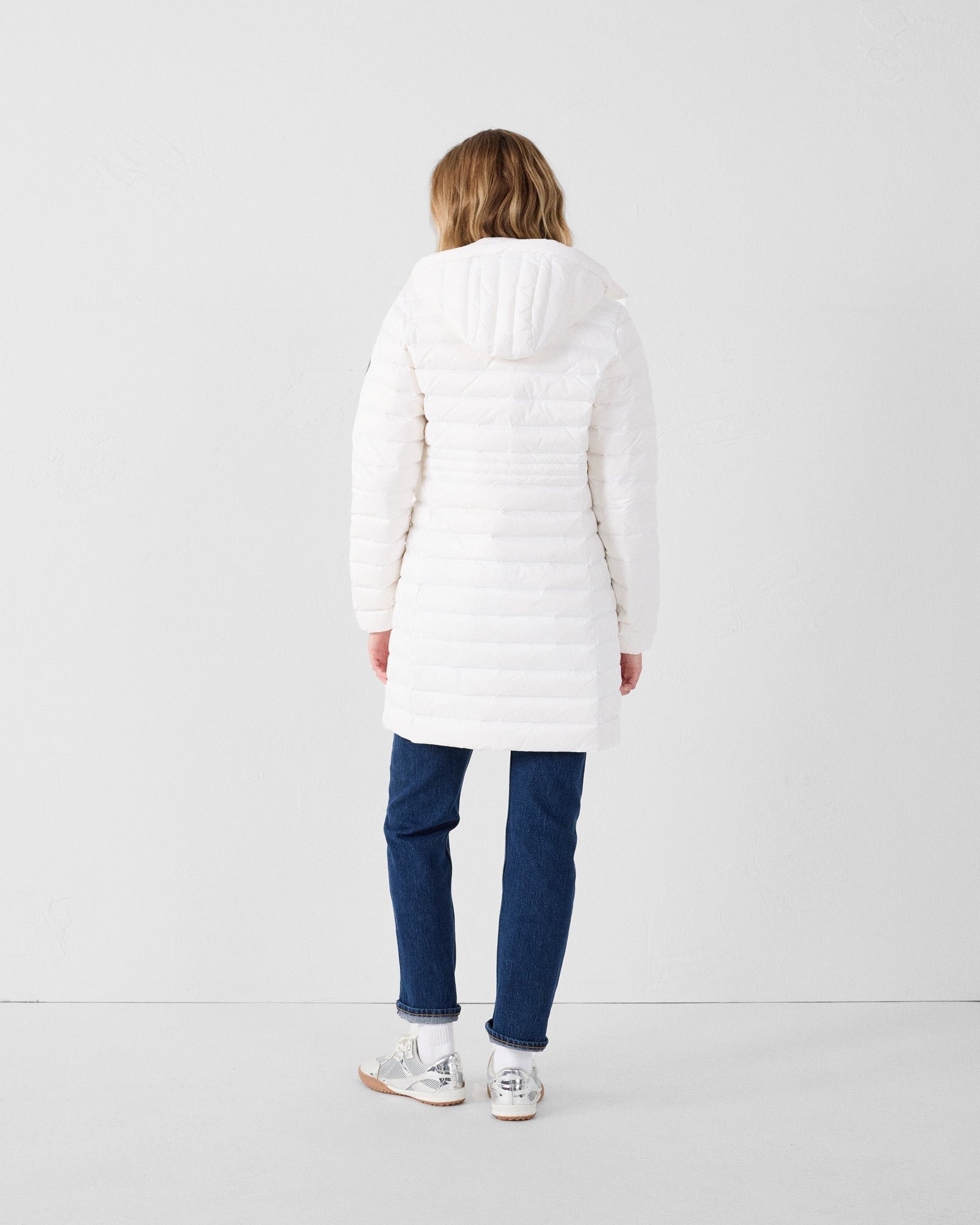 Long hooded puffer coat vero 2.0 JOTT White