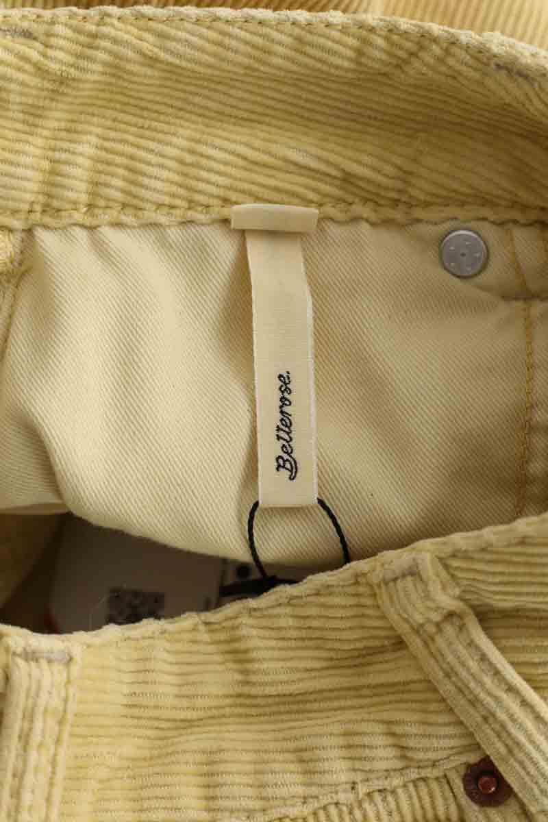 Straight cotton-blend pants BELLEROSE - Seconde Main Yellow