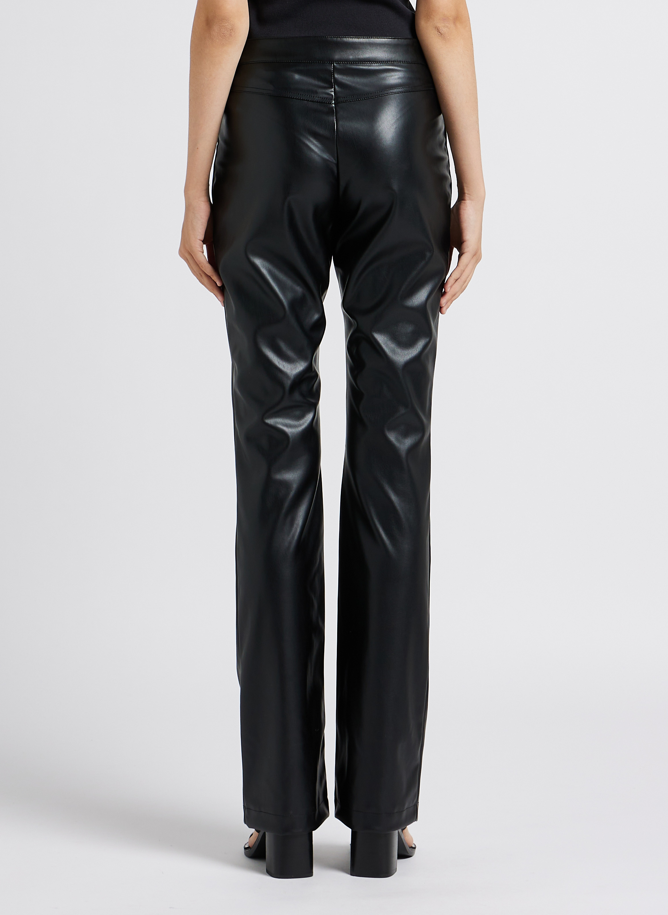 High-waisted leggings TWINSET Black