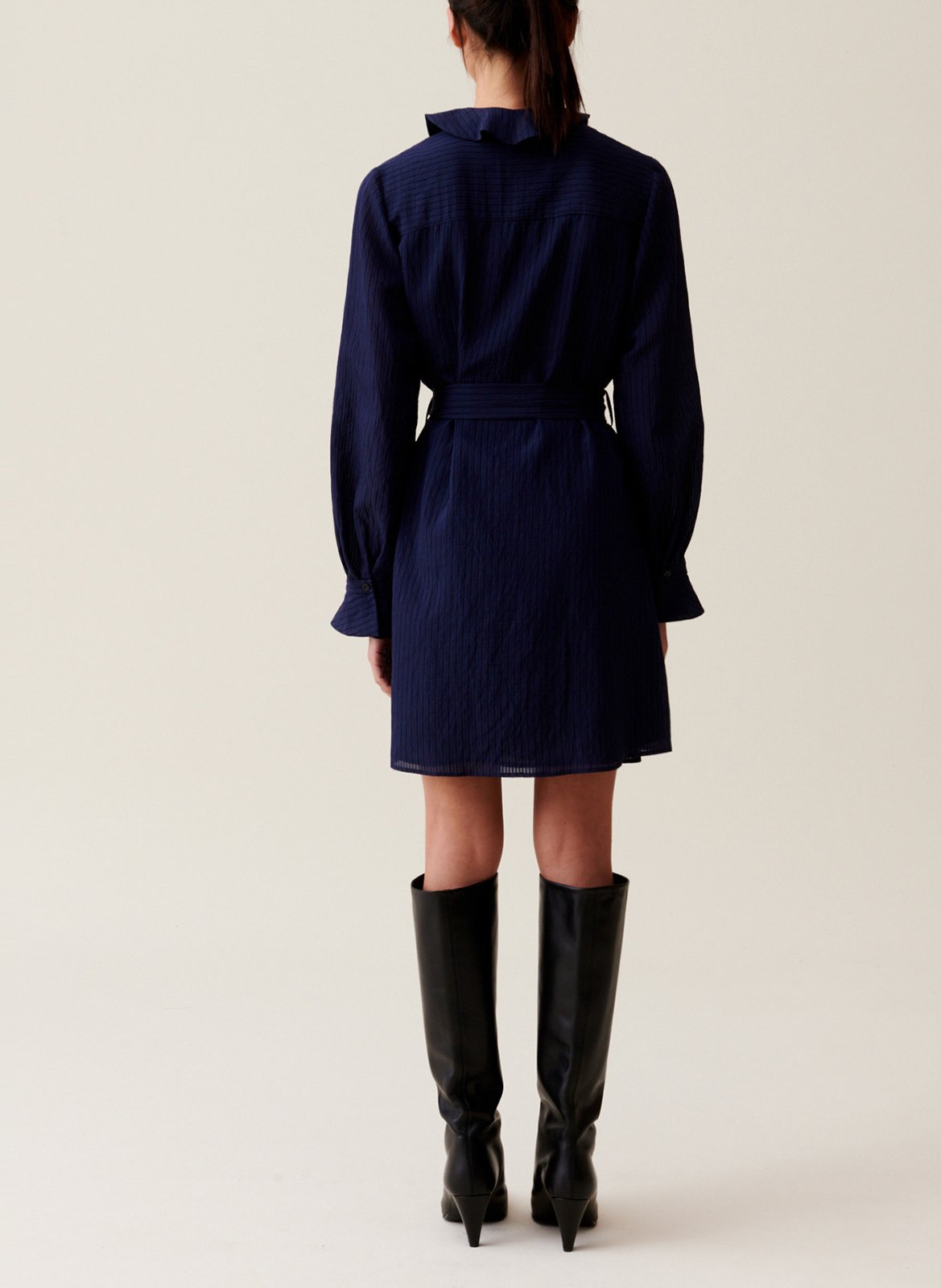 Short dress with stripes CLAUDIE PIERLOT Blue