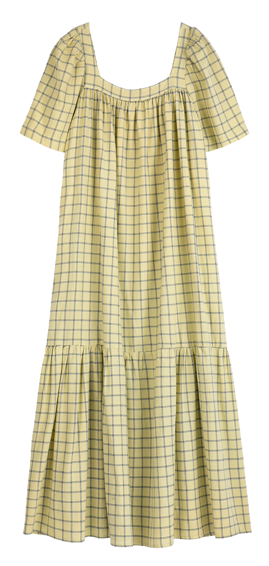 Robe longue ample à carreaux BOBO CHOSES Jaune