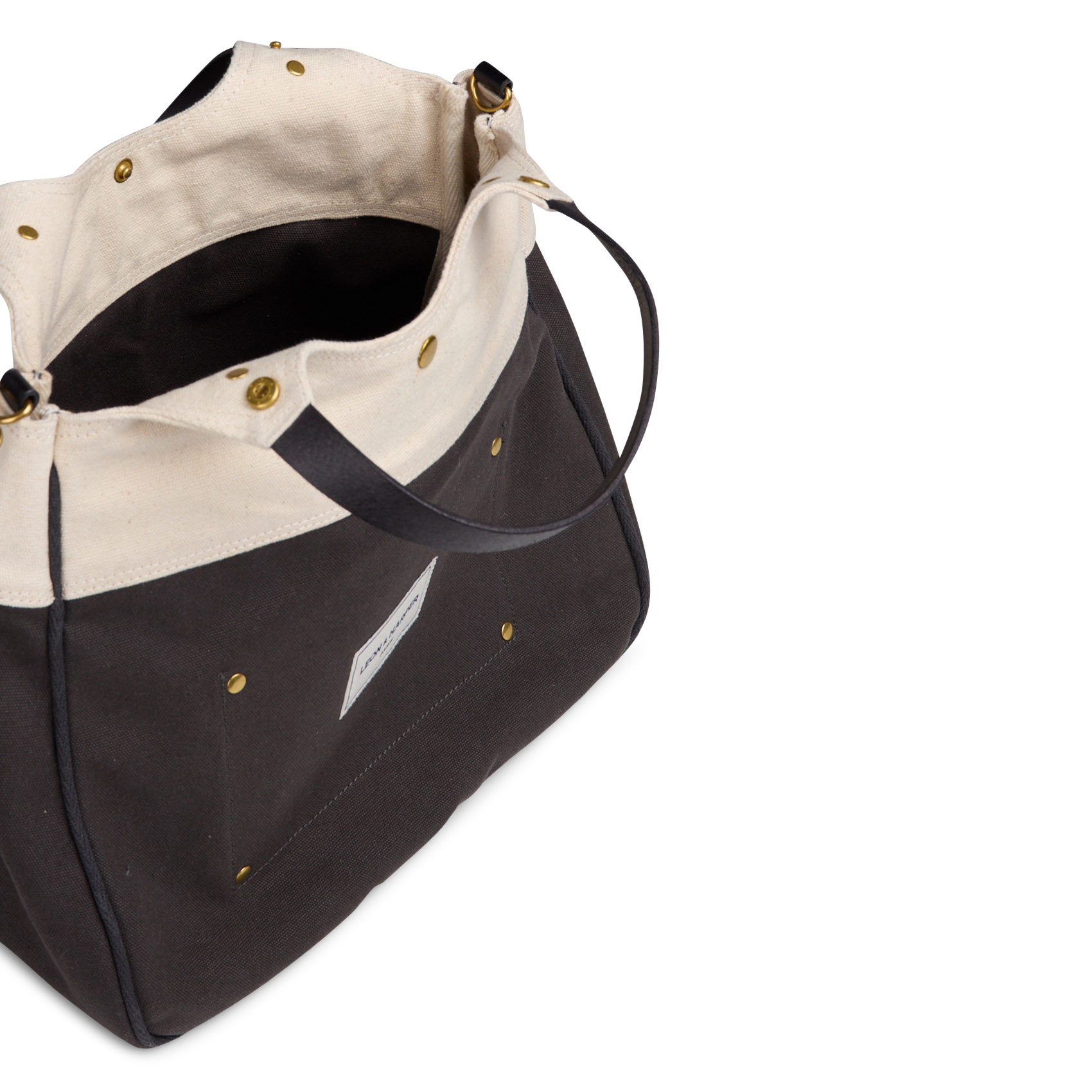 Shopping bag in cotone LEON & HARPER Grigio