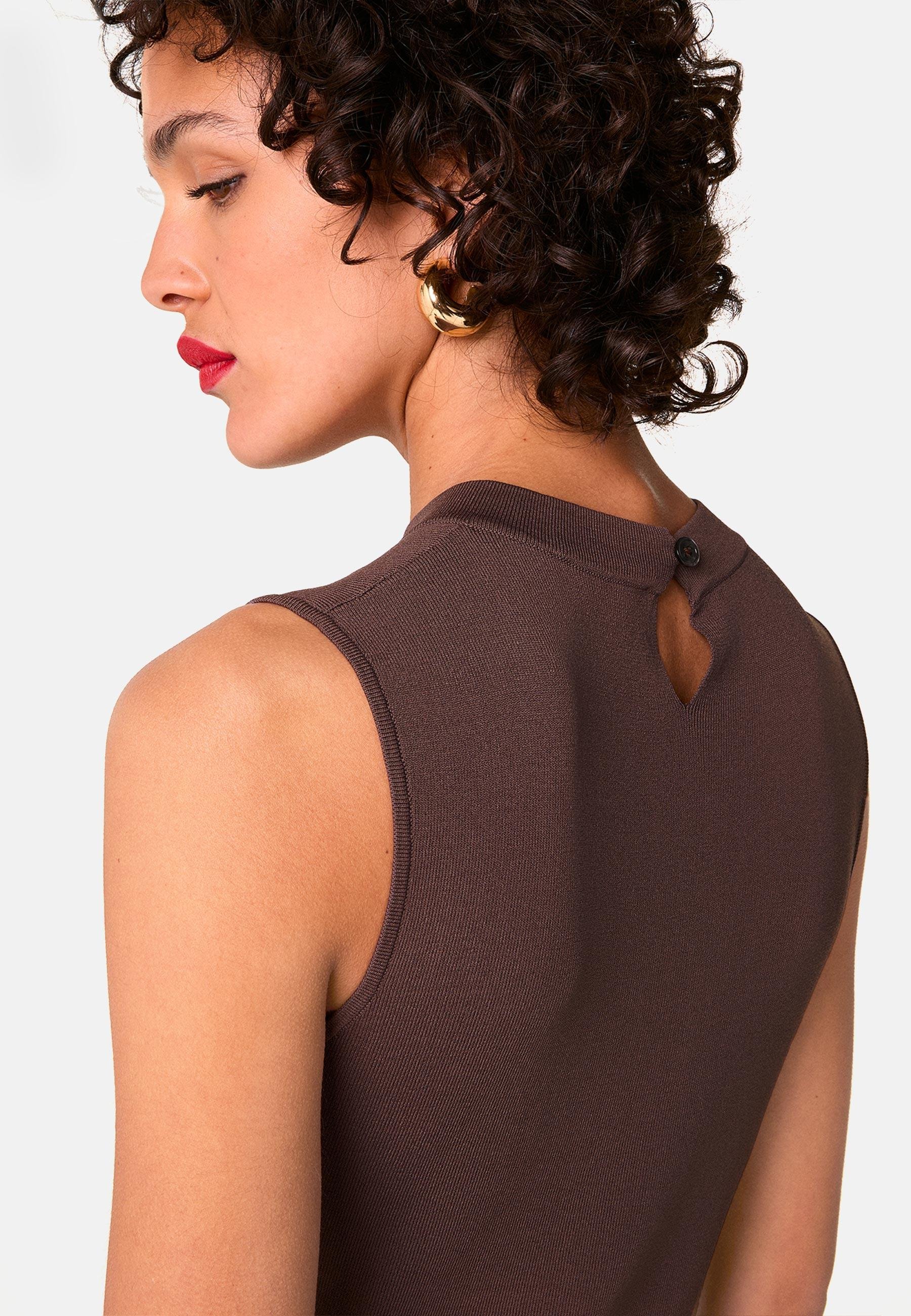 Long flared dress RODIER Brown