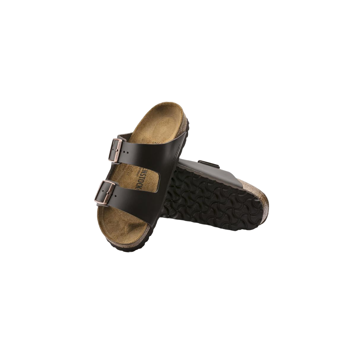 Faux leather sandals BIRKENSTOCK Brown