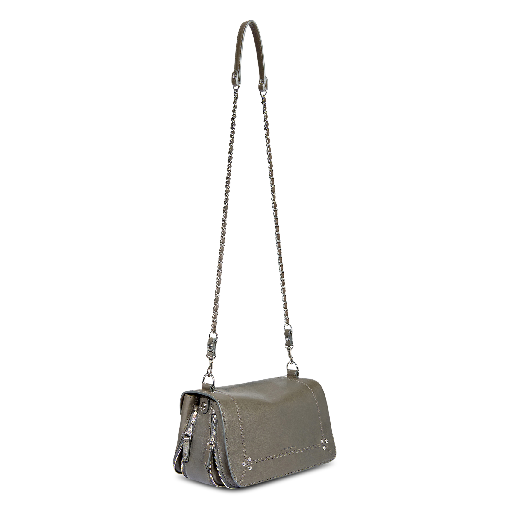 Brieftasche aus Leder JEROME DREYFUSS Grau