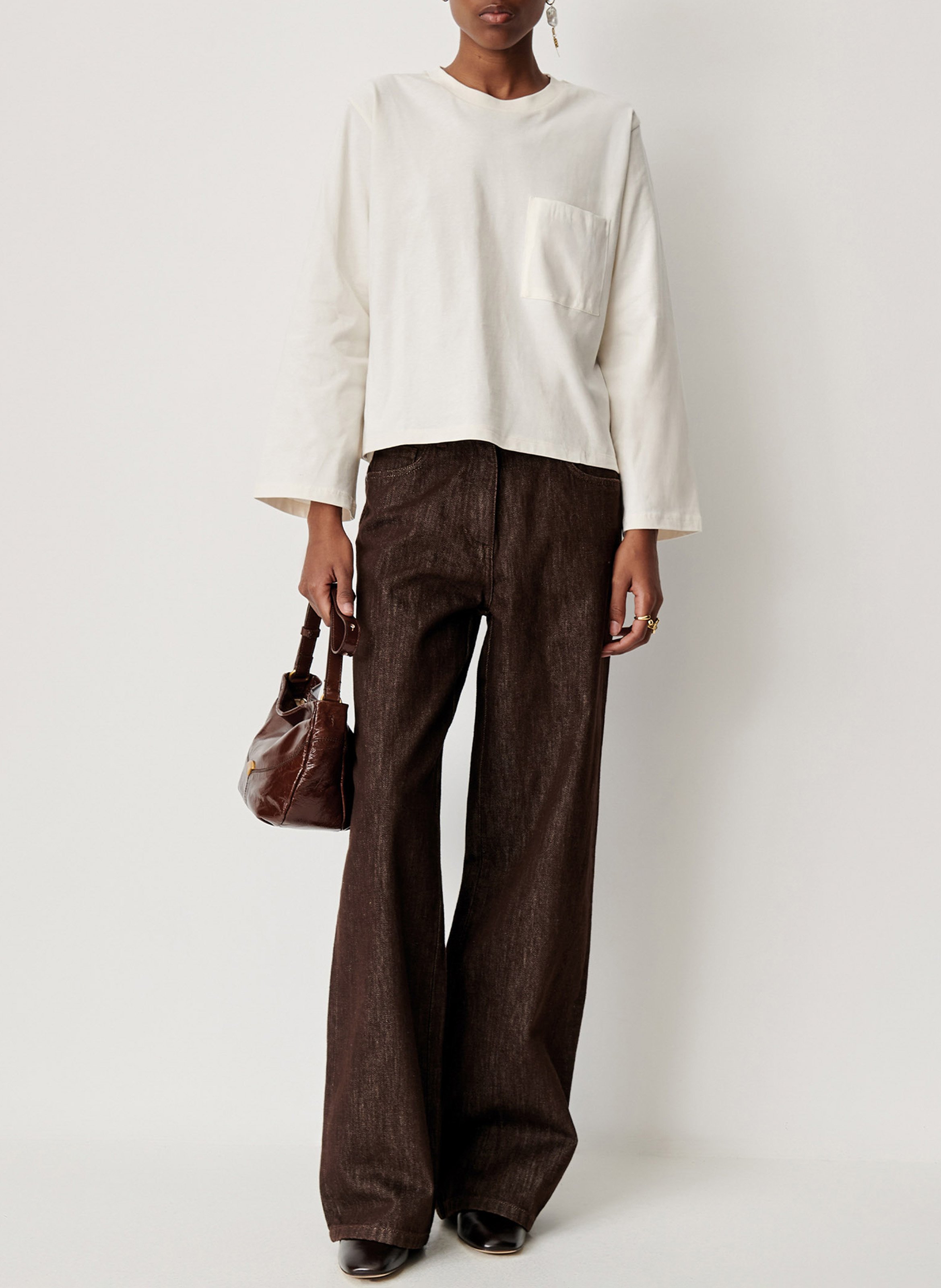 Tee-shirt oversize en coton SESSUN Beige