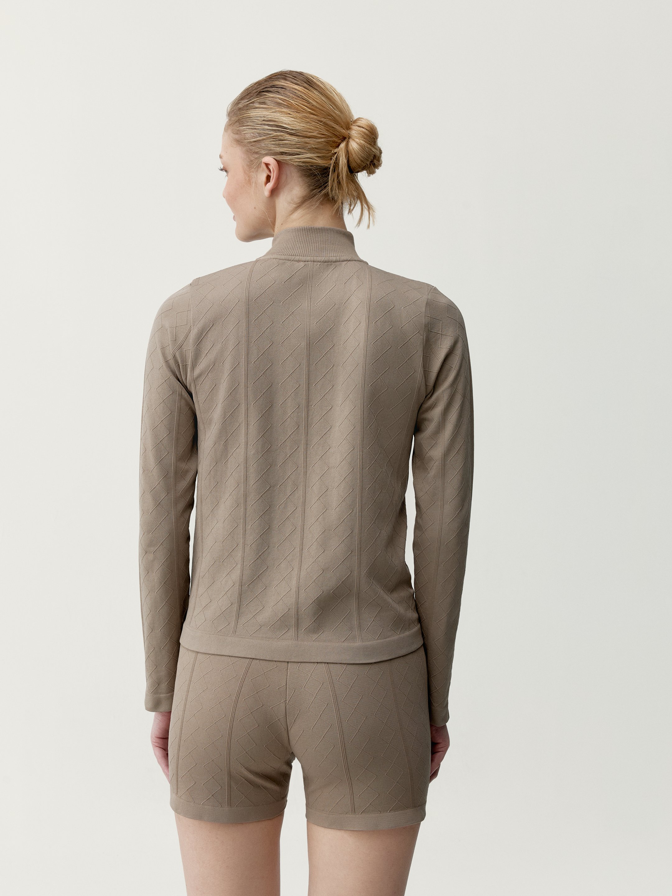 Performance Athleisure Ares Zip-Up Sports Jacket BORN Brown