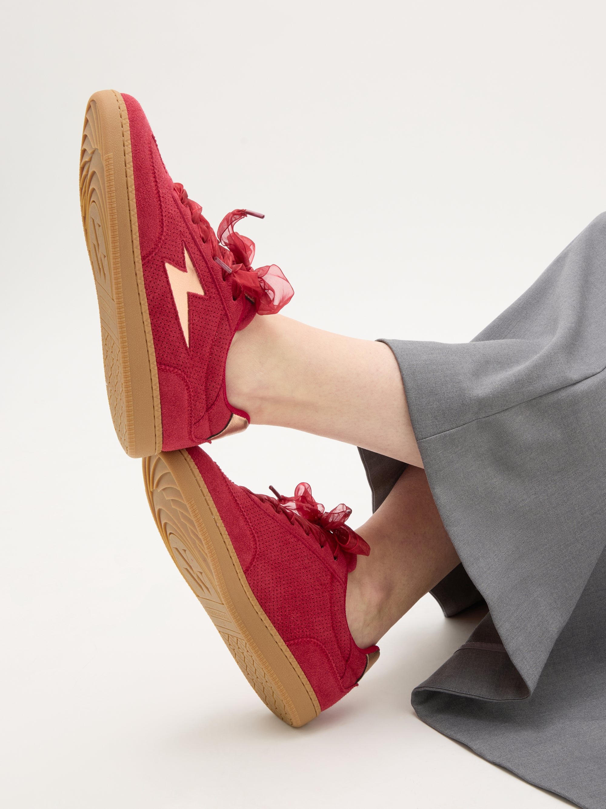 Lightning retro sole sneakers VANESSA WU Red