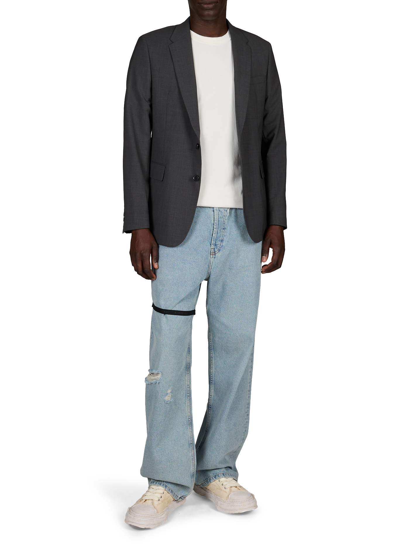 Solid Wool Blend Blazer - Dostum-S V AU PRINTEMPS PARIS Grey