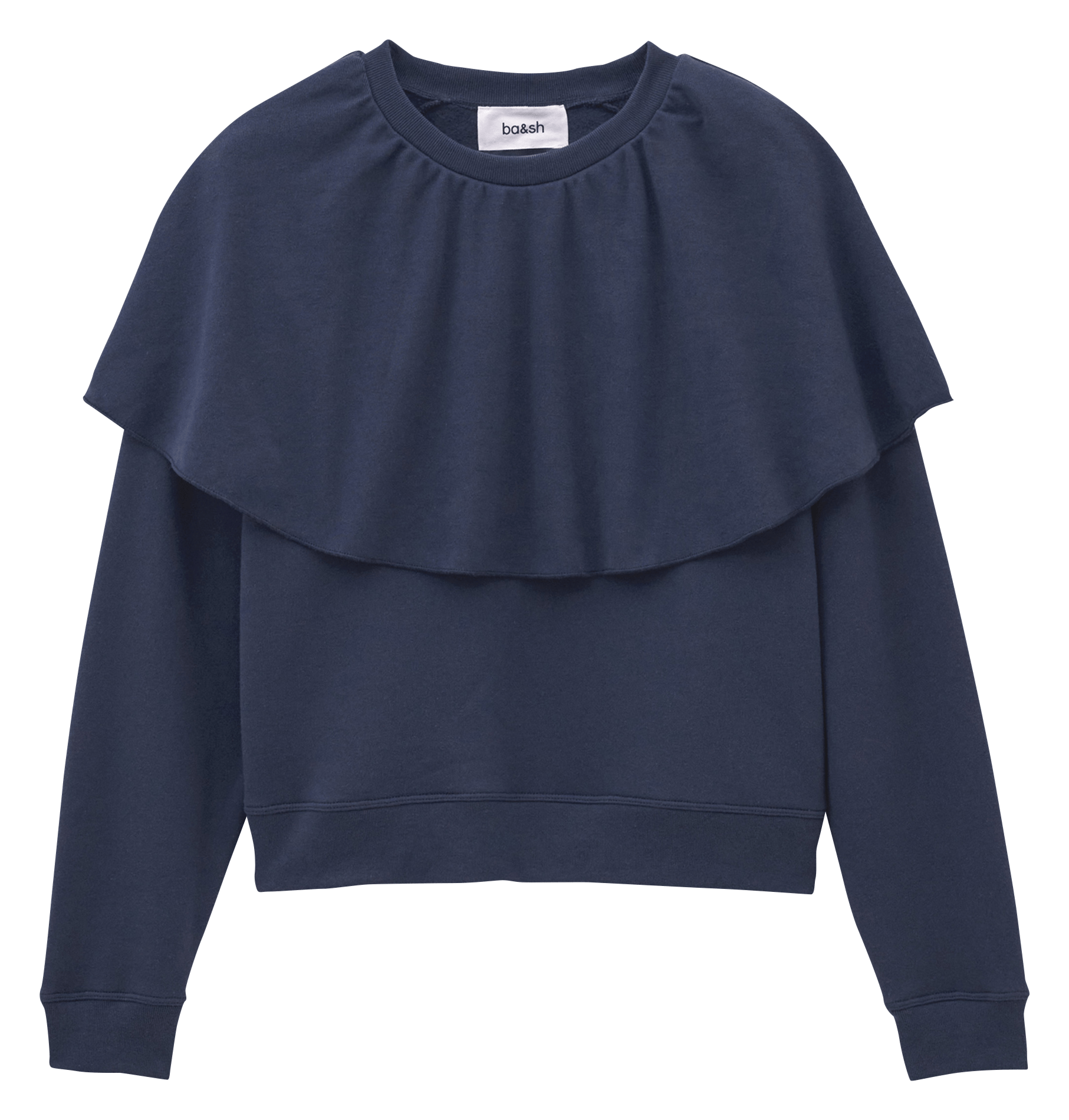 Straight cotton-blend sweater BA&SH Blue