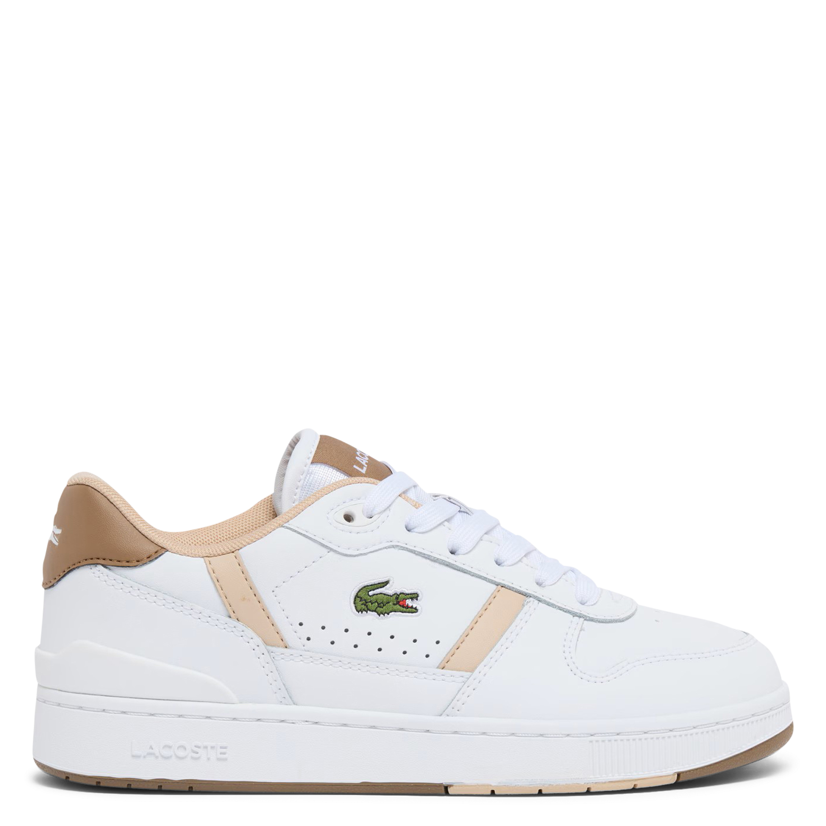 Baskets basses en cuir  LACOSTE Blanc