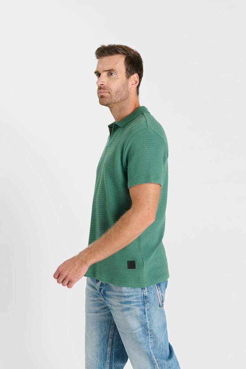Shirt-collar polo shirt LE TEMPS DES CERISES Green