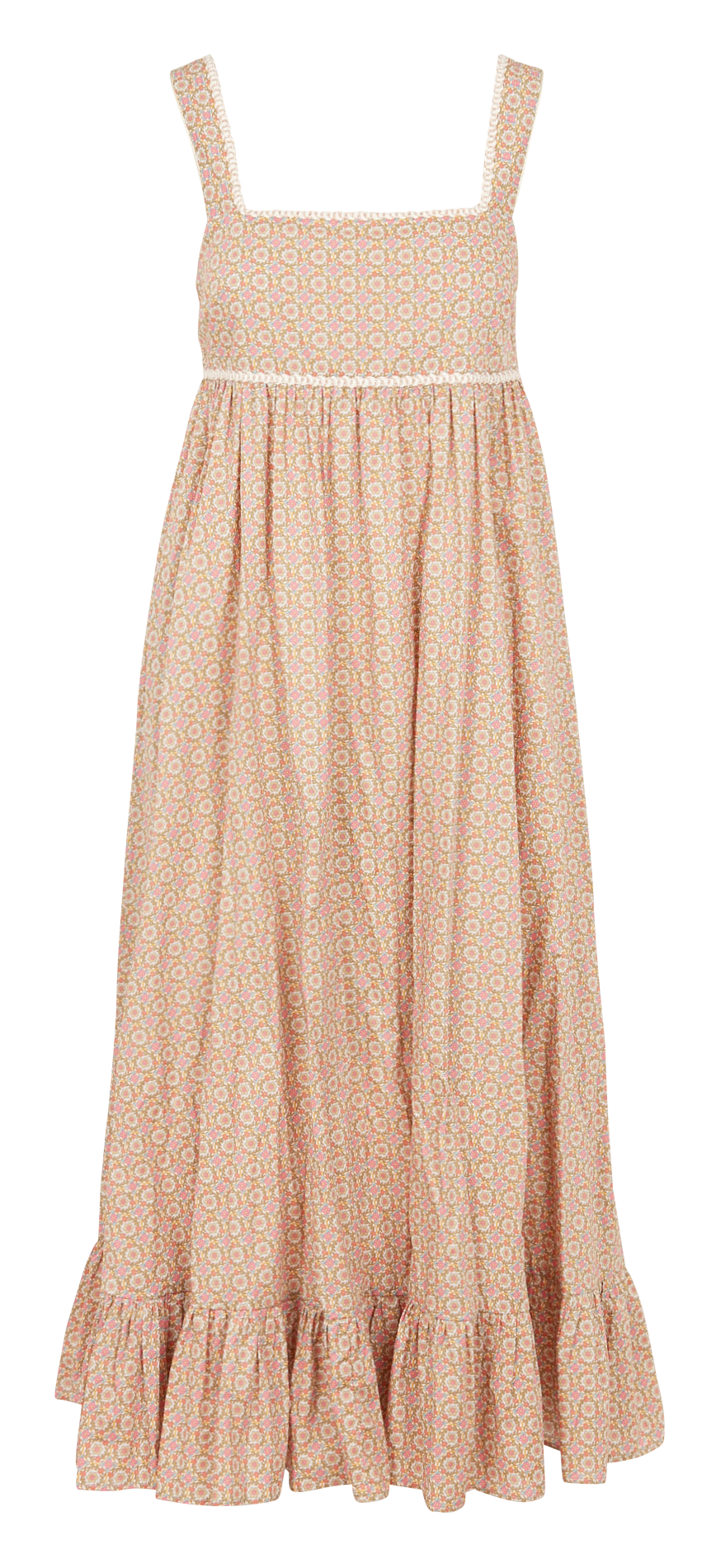 Robe longue encolure carré imprimé fleuri PAUL AND JOE Multicolore