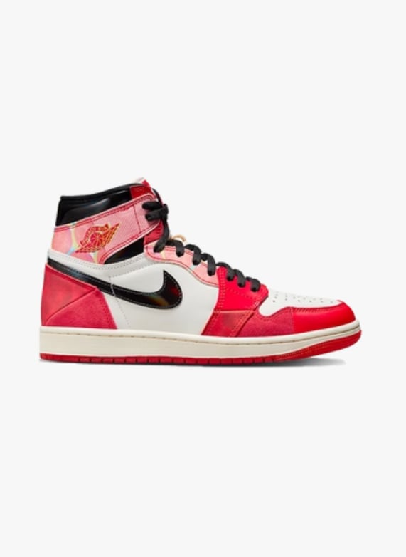 Baskets montantes en cuir Rouge