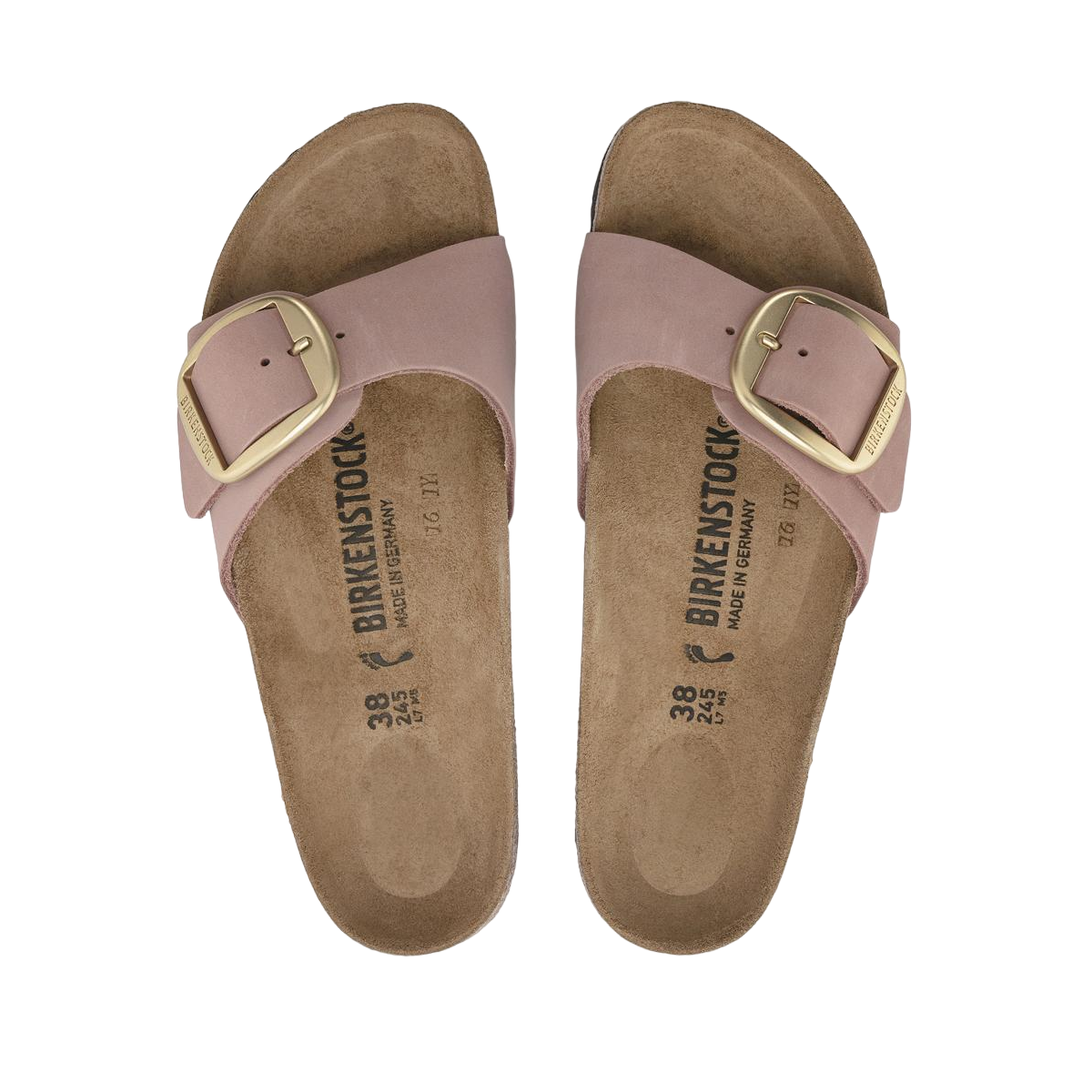 Faux leather sandals BIRKENSTOCK Pink