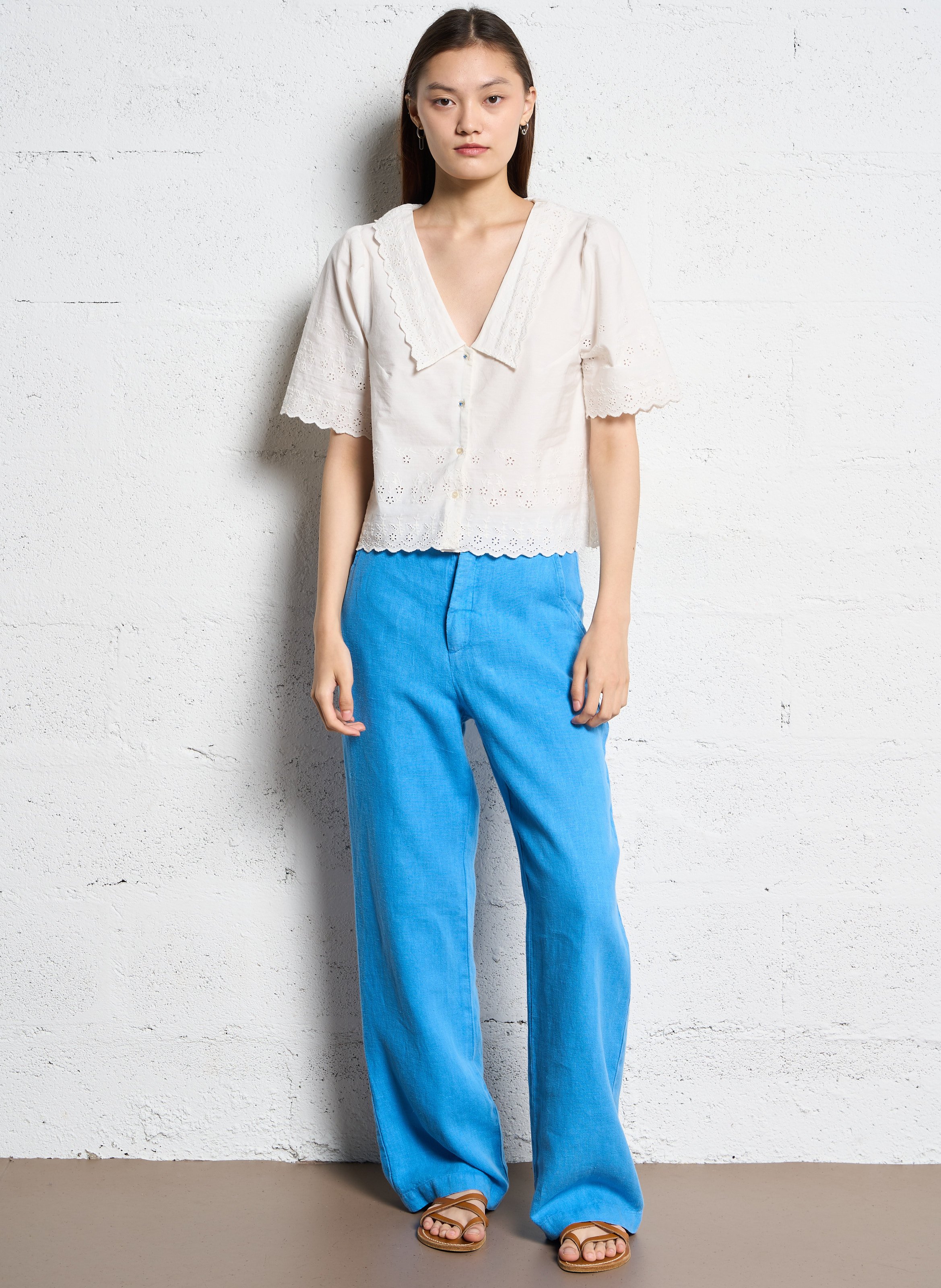 Sac porté épaule en coton - Look 1