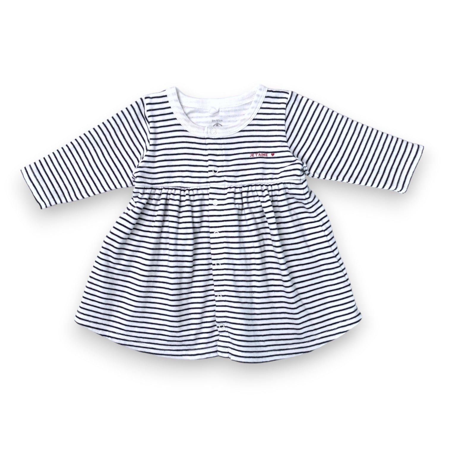 White baby dress - 6 months PETIT BATEAU - Seconde Main White