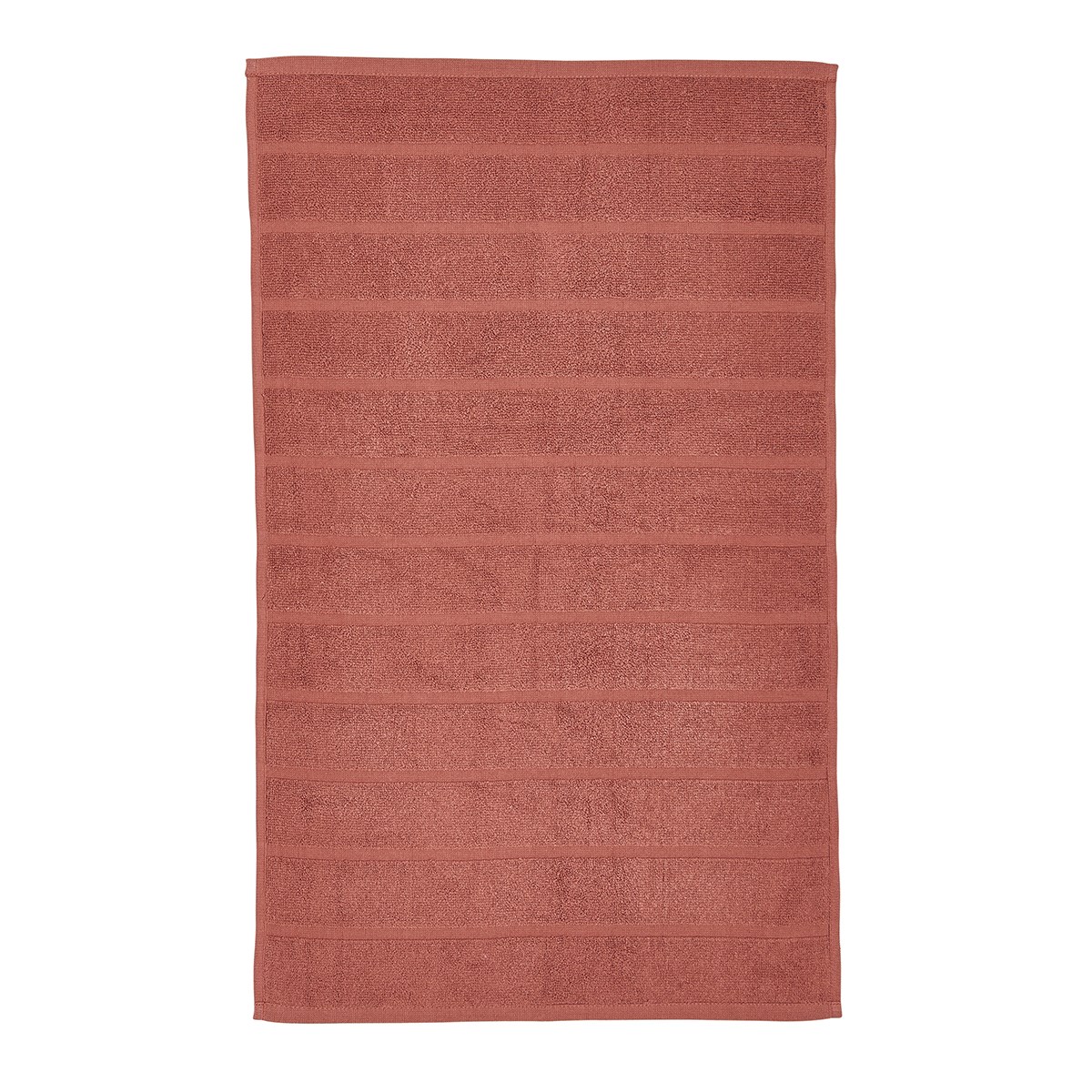 Solid color cotton bath mat TODAY LINGE DE MAISON Red