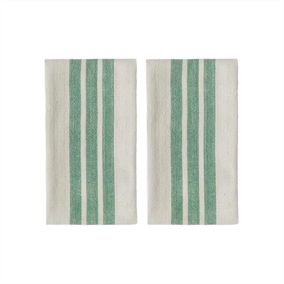 Set of 2 cotton table napkins OYOY LIVING DESIGN Green