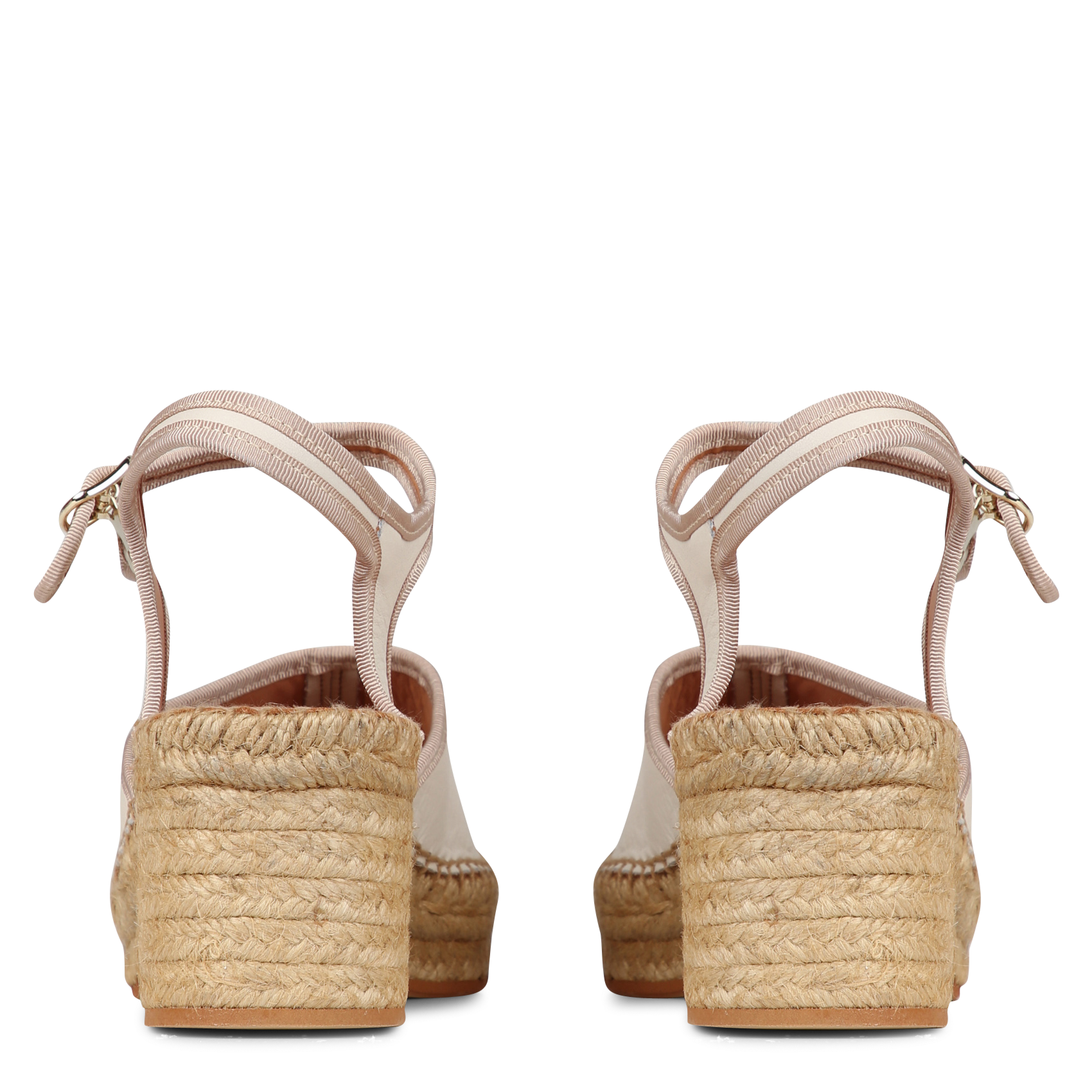 Espadrilles van gemengd leer NAGUISA Beige