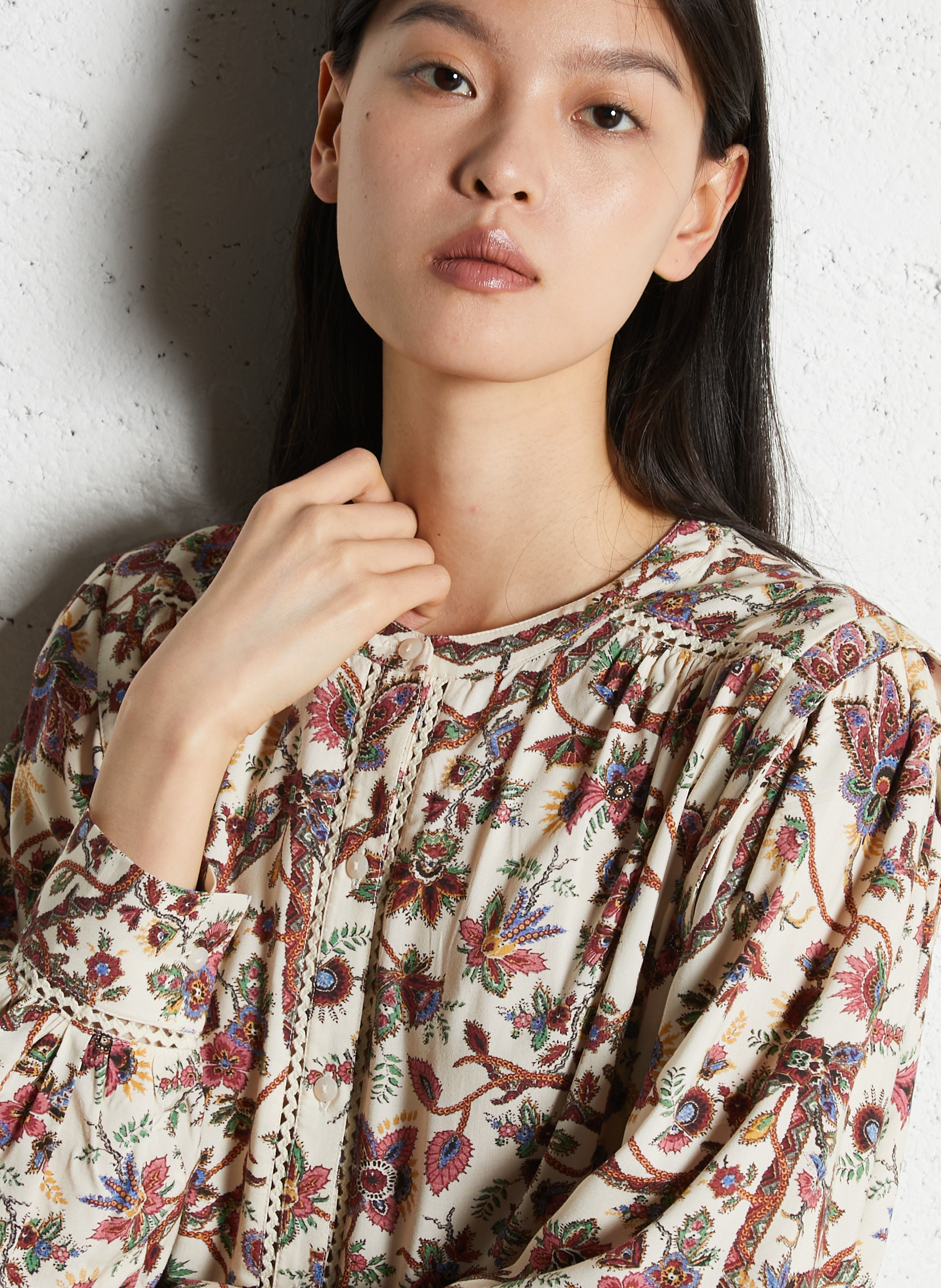 Printed jacket with round neck LOUISE MISHA Multicolored