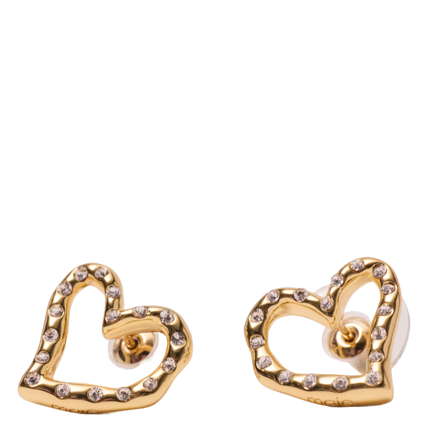 Heart-shaped earrings MAJE Golden