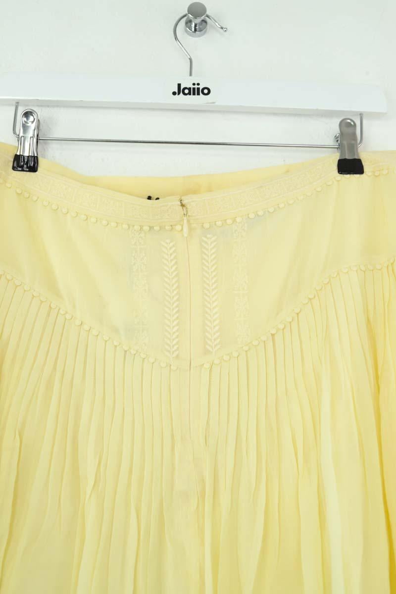 Mini jupe en coton ISABEL MARANT ÉTOILE - SECONDE MAIN Jaune
