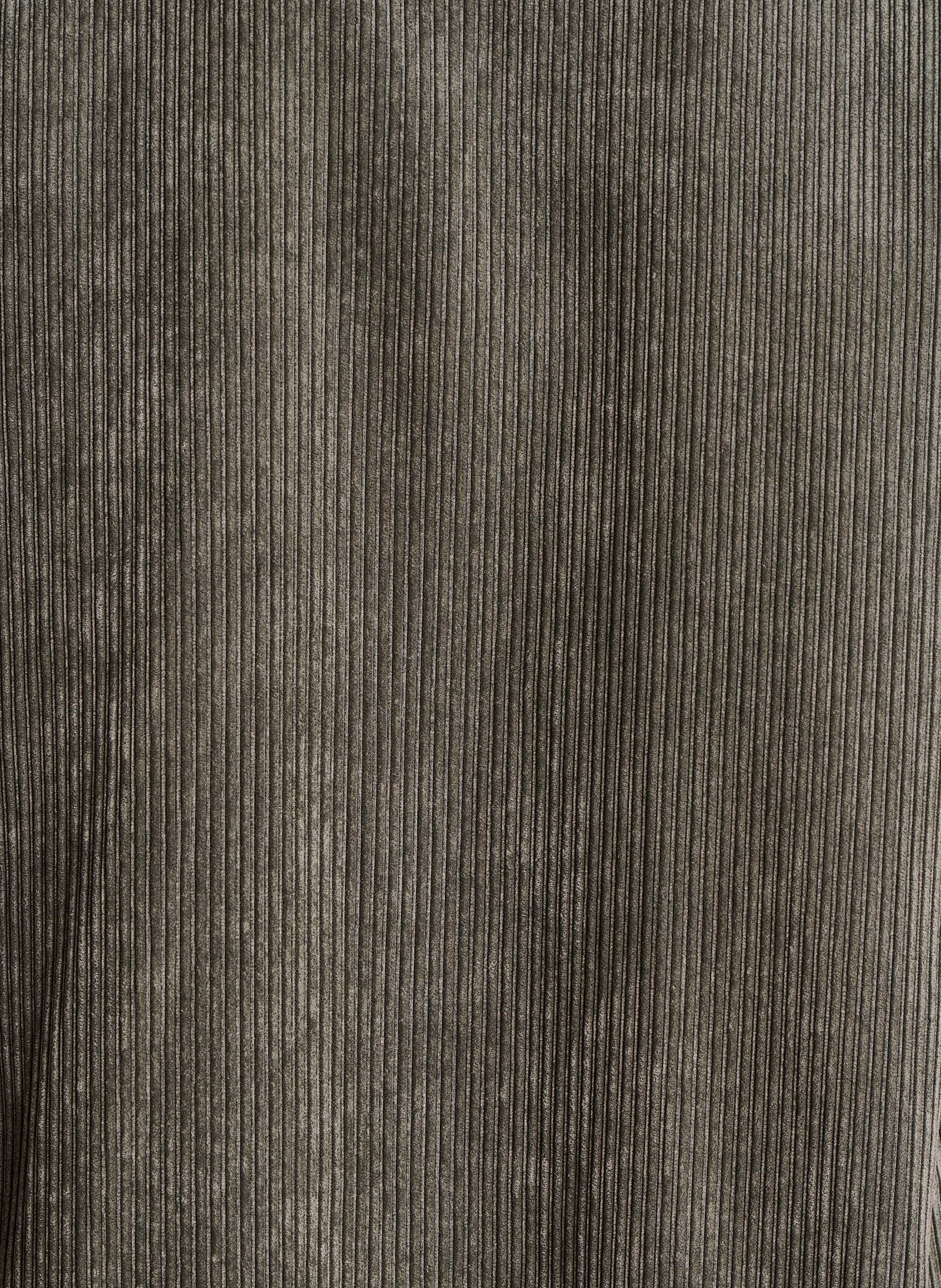 Short corduroy shirt-dress LA FEE MARABOUTEE Green